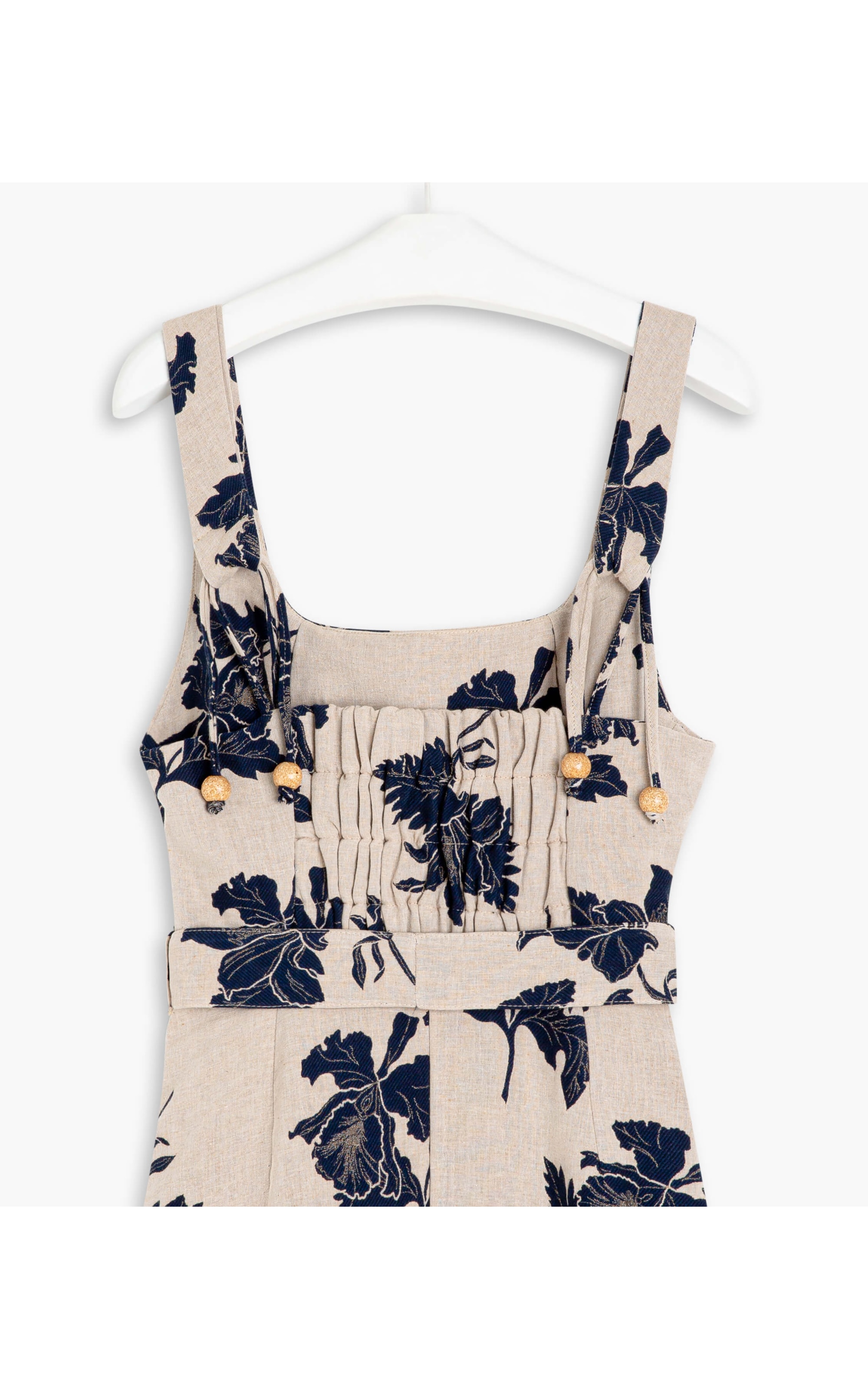 Vestido Isabela Jacquard Orquide Marinho