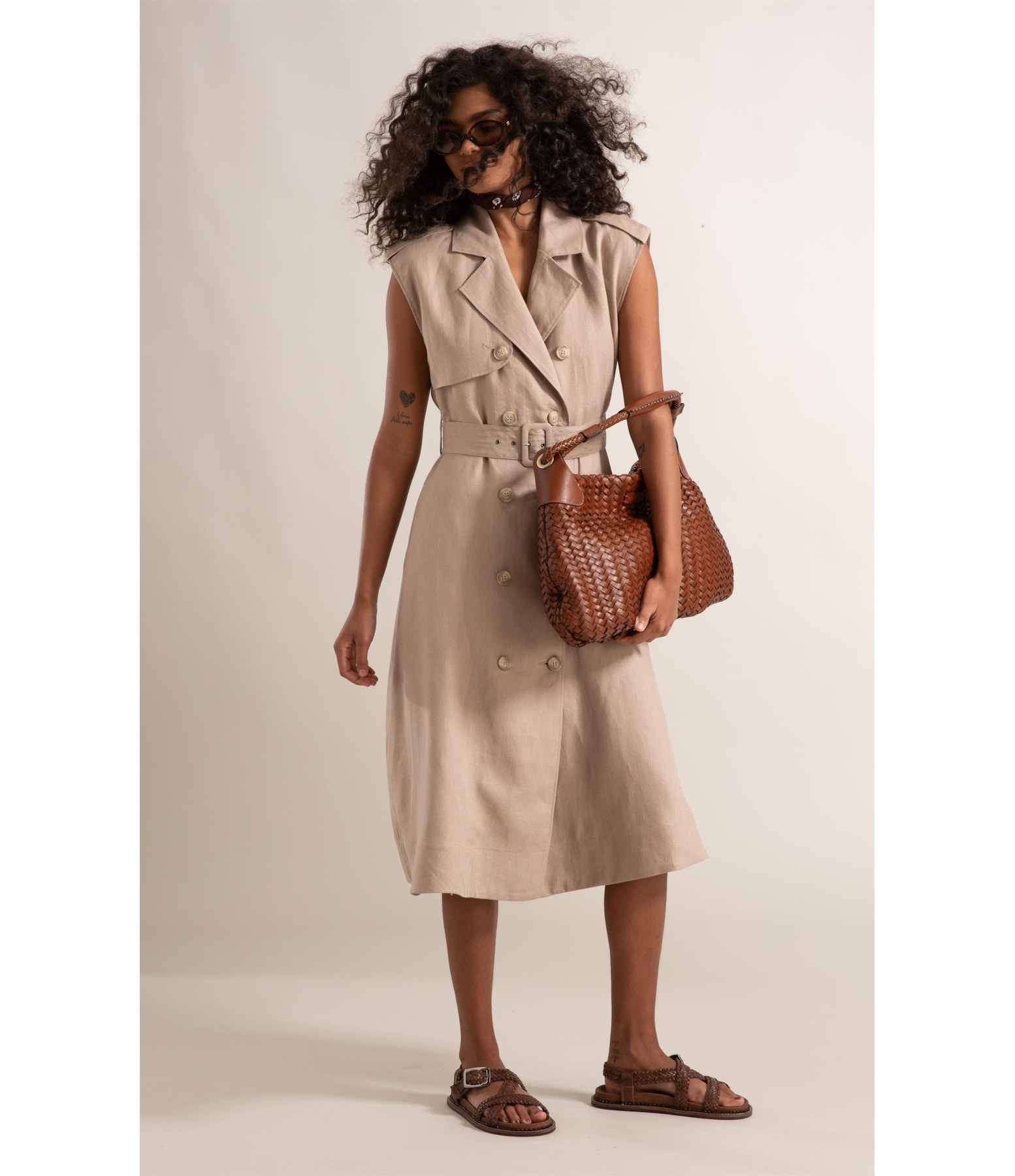 Vestido Isla Puro Linho Sandy