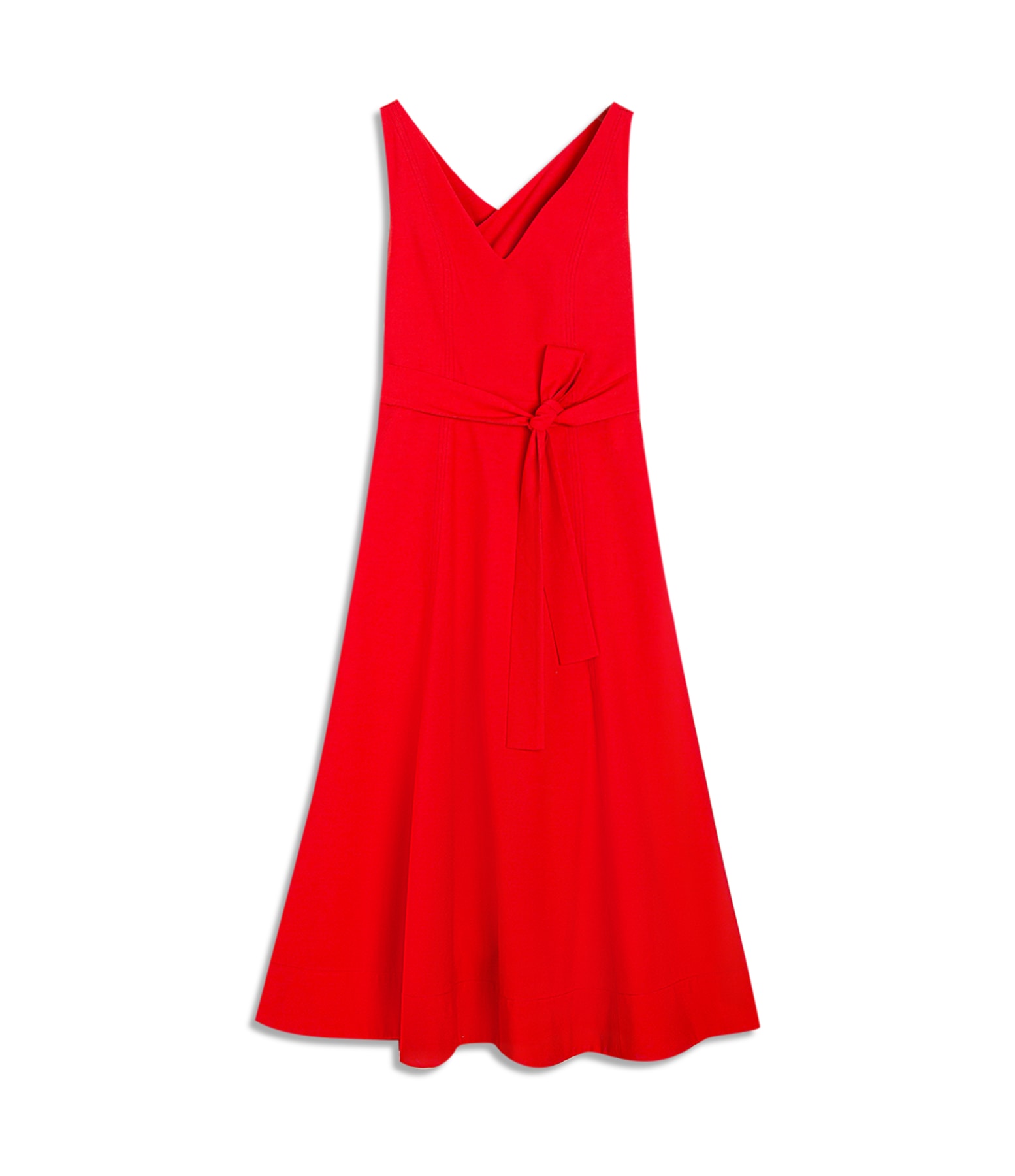 Vestido Jacaranda Linho Liso Vermelho