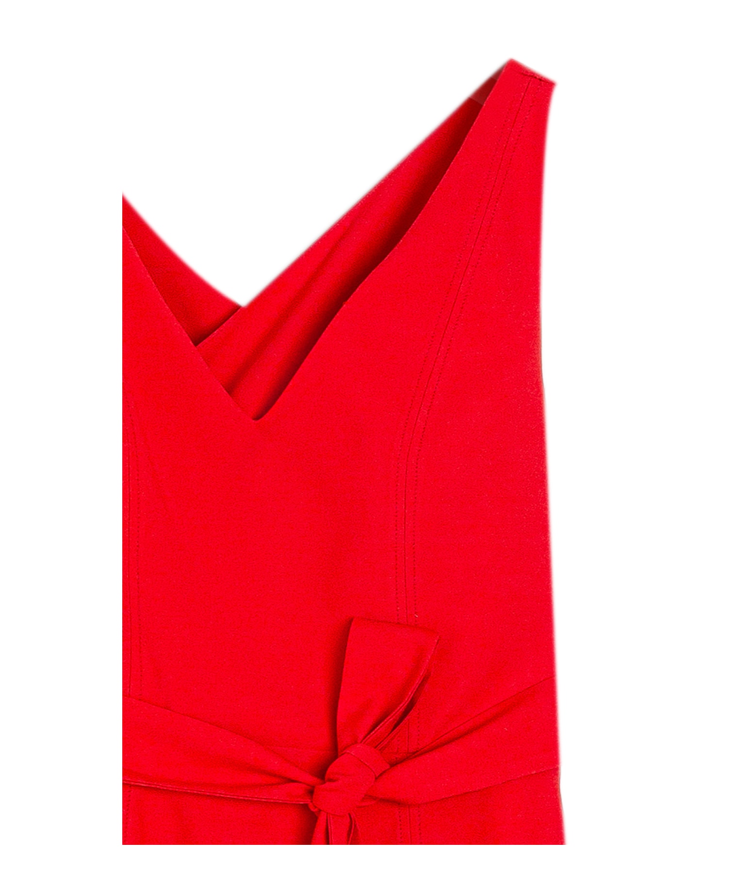 Vestido Jacaranda Linho Liso Vermelho