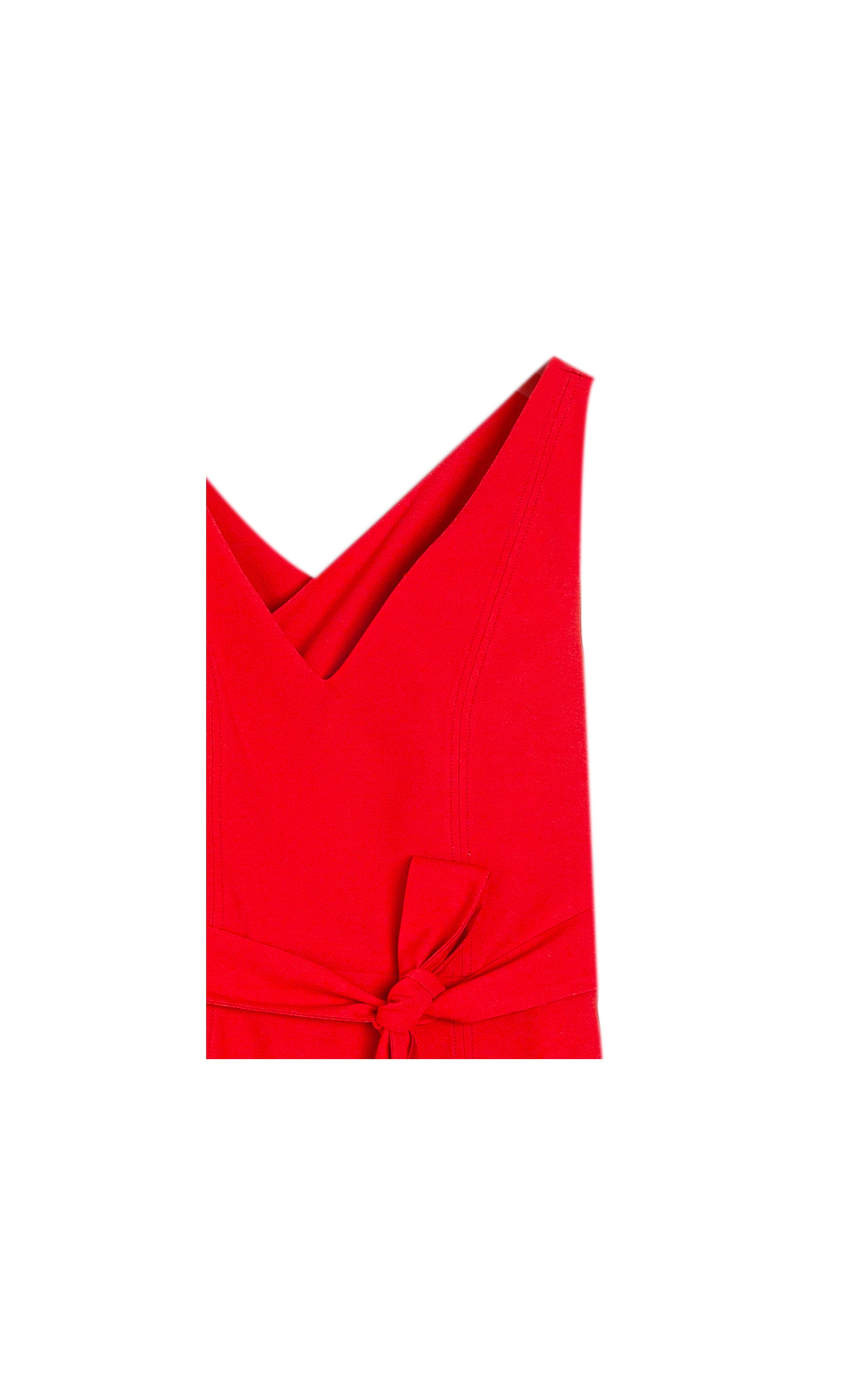 Vestido Jacaranda Linho Liso Vermelho