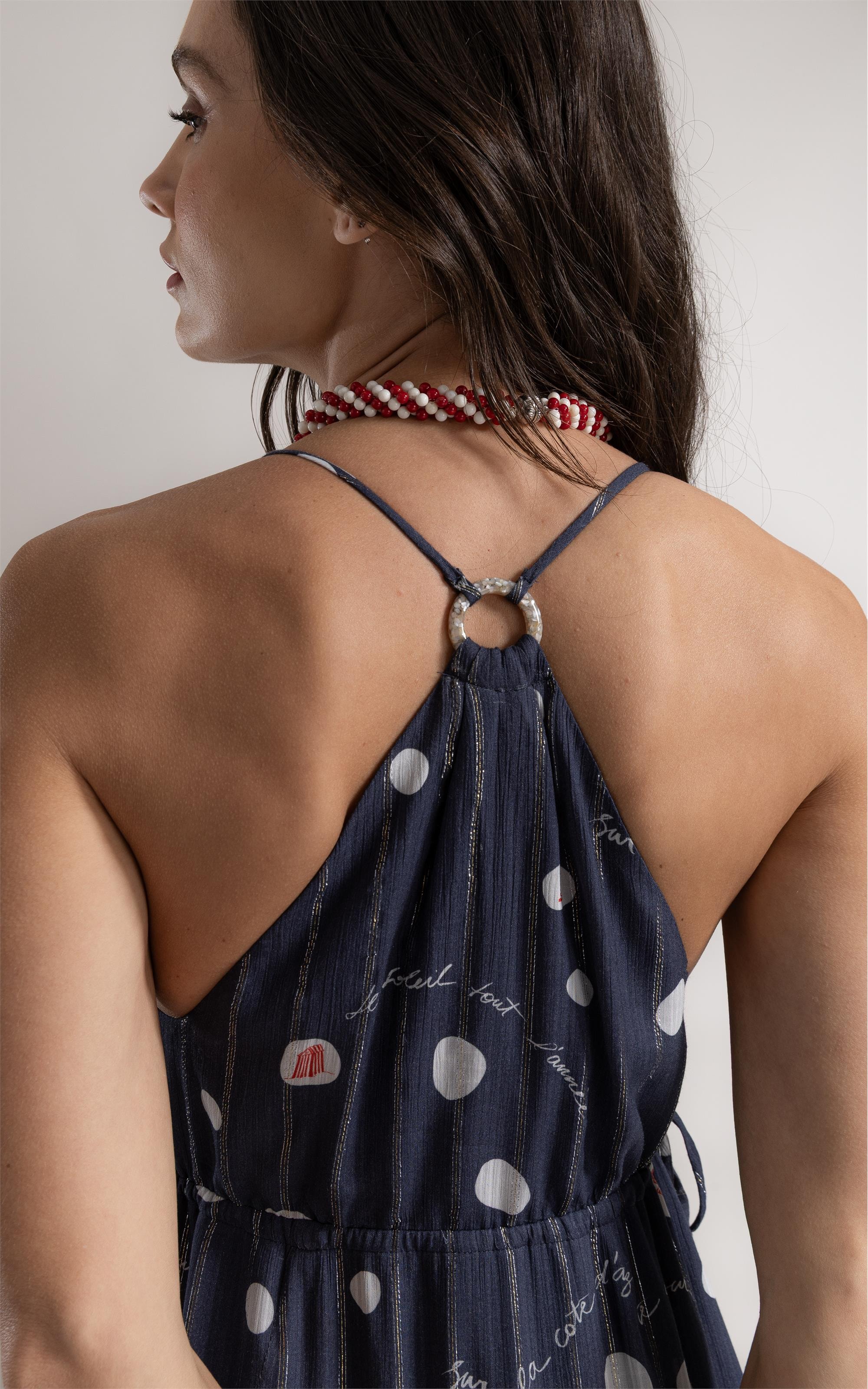 Vestido Jane Bubbles Dark Navy
