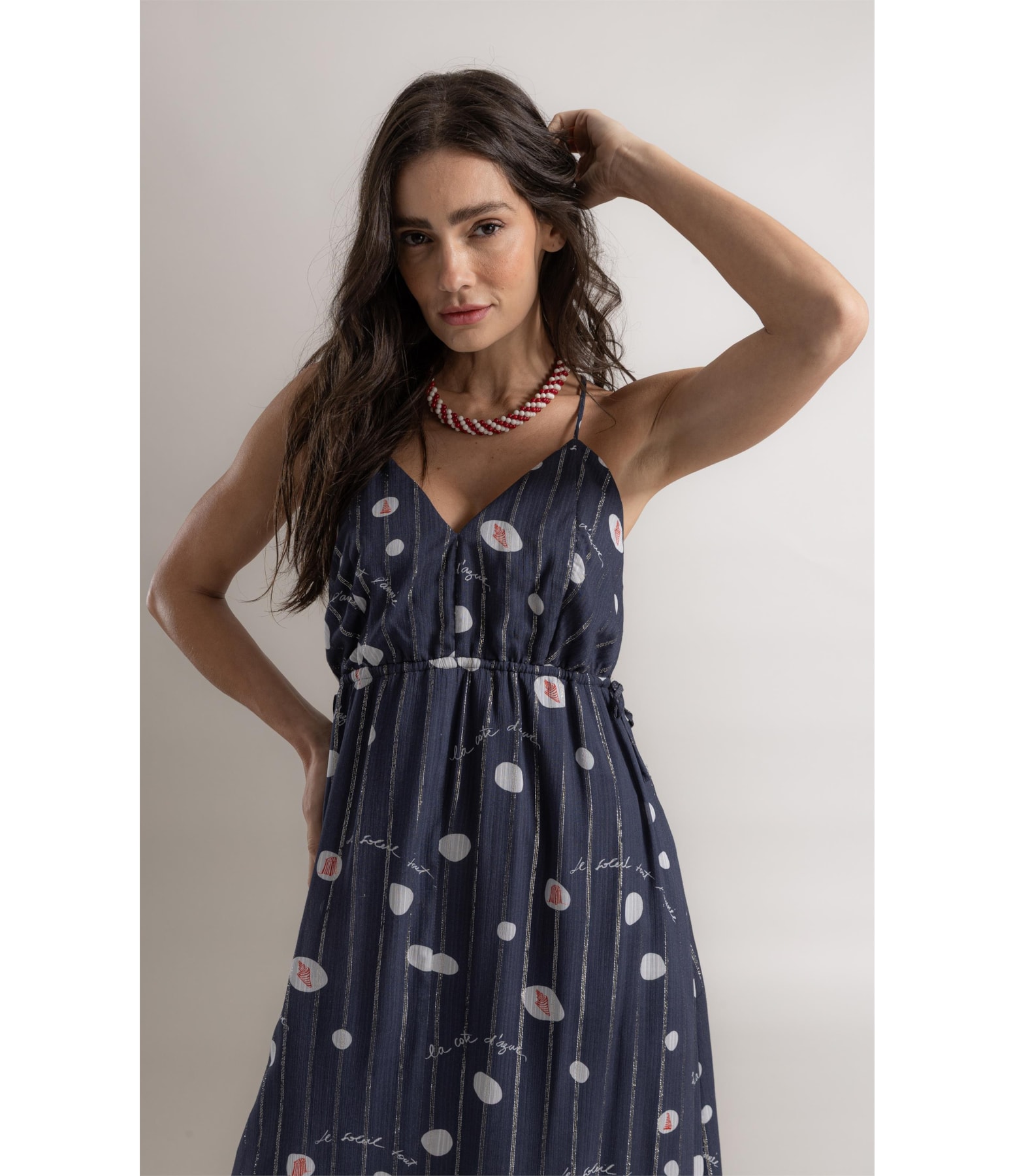 Vestido Jane Bubbles Dark Navy
