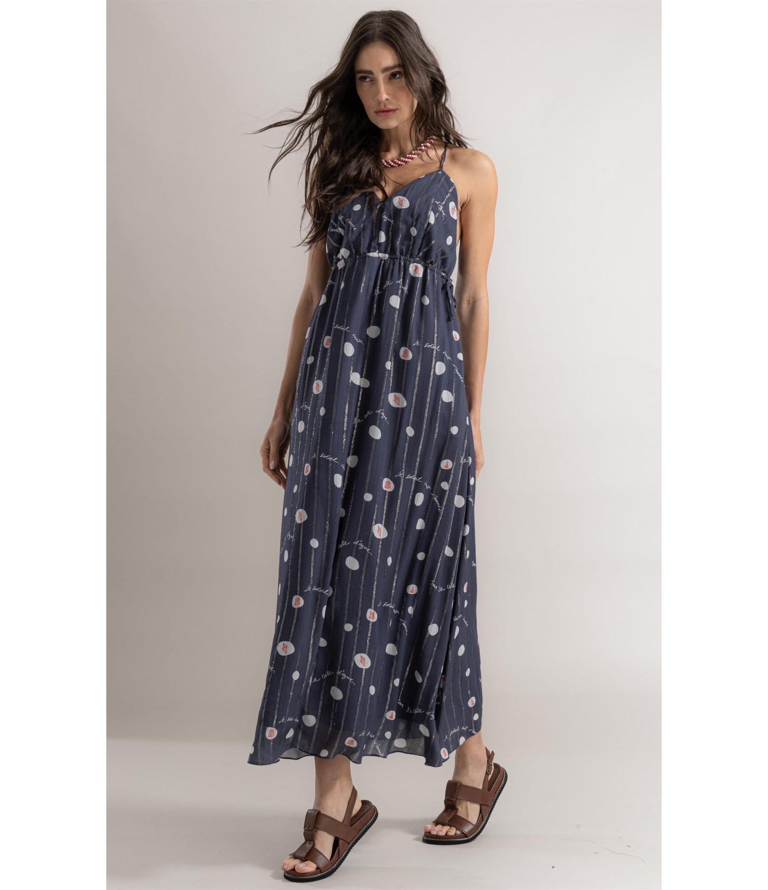 Vestido Jane Bubbles Dark Navy
