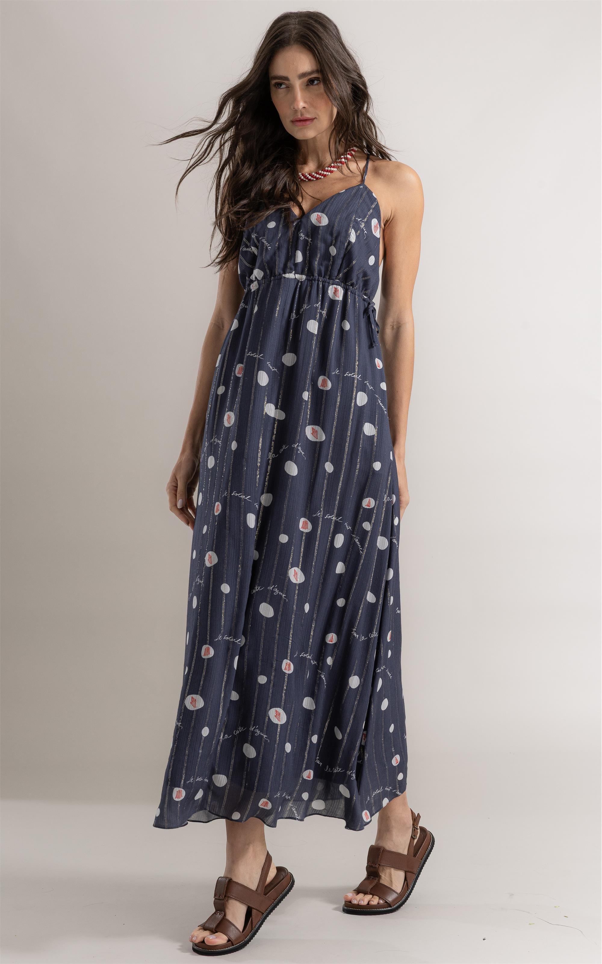 Vestido Jane Bubbles Dark Navy