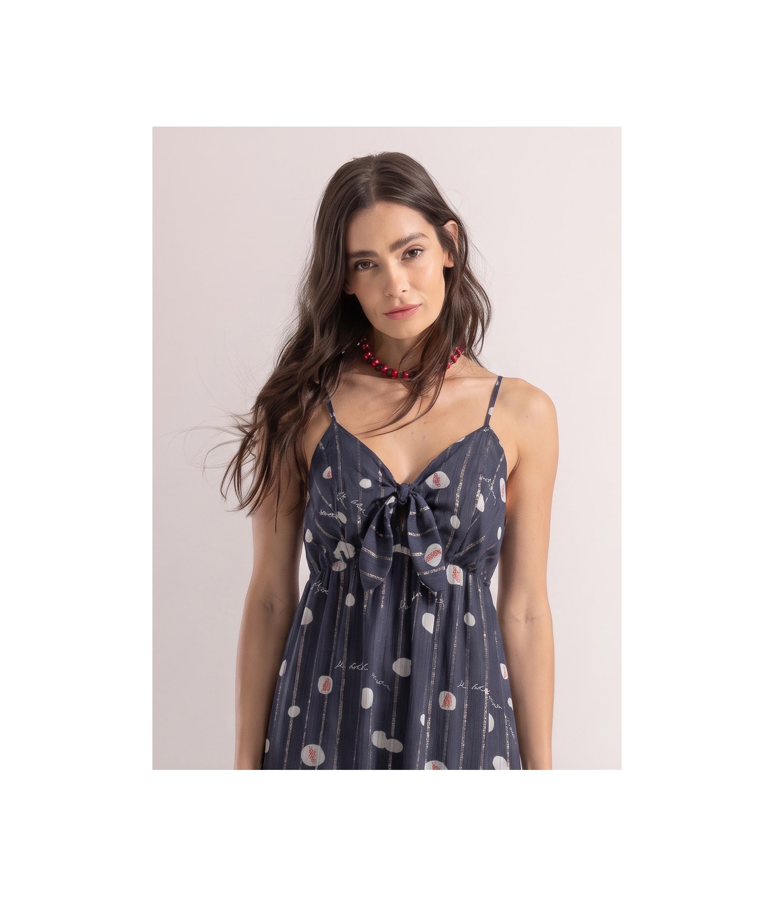 Vestido Jane Bubbles Dark Navy