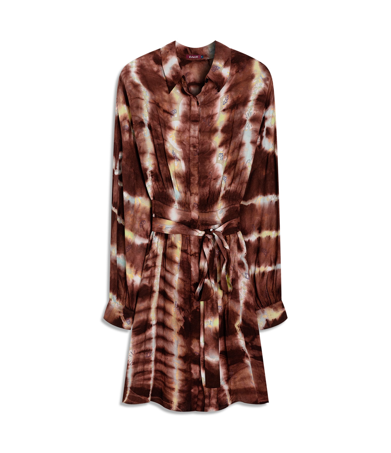  Vestido Kanna Tie Dye Style Marrom