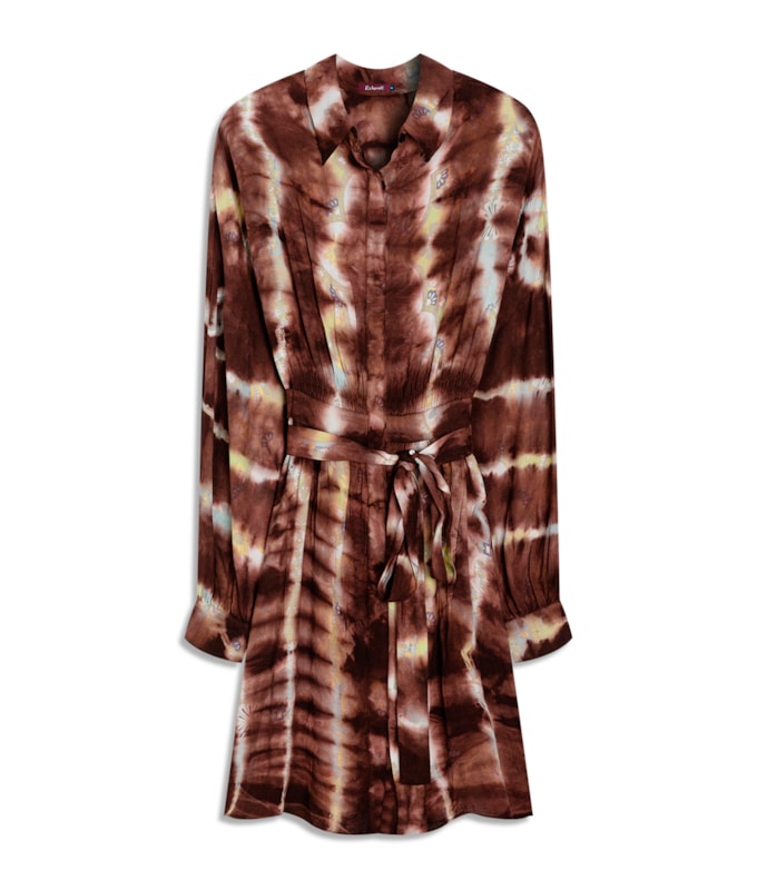  Vestido Kanna Tie Dye Style Marrom