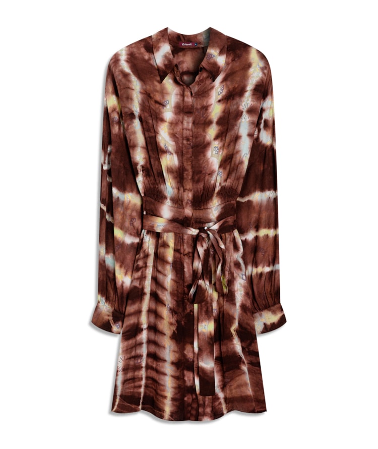  Vestido Kanna Tie Dye Style Marrom