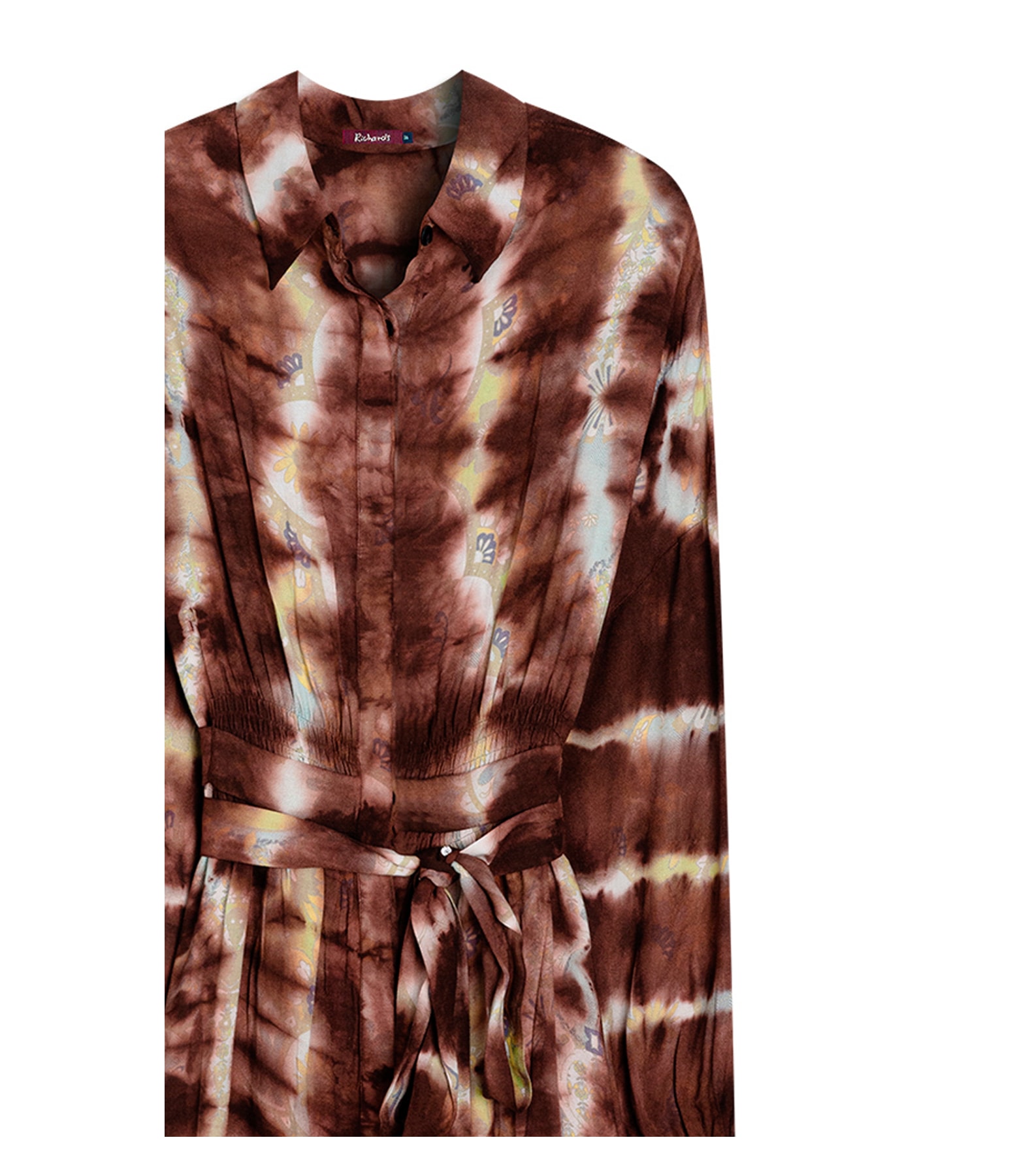  Vestido Kanna Tie Dye Style Marrom