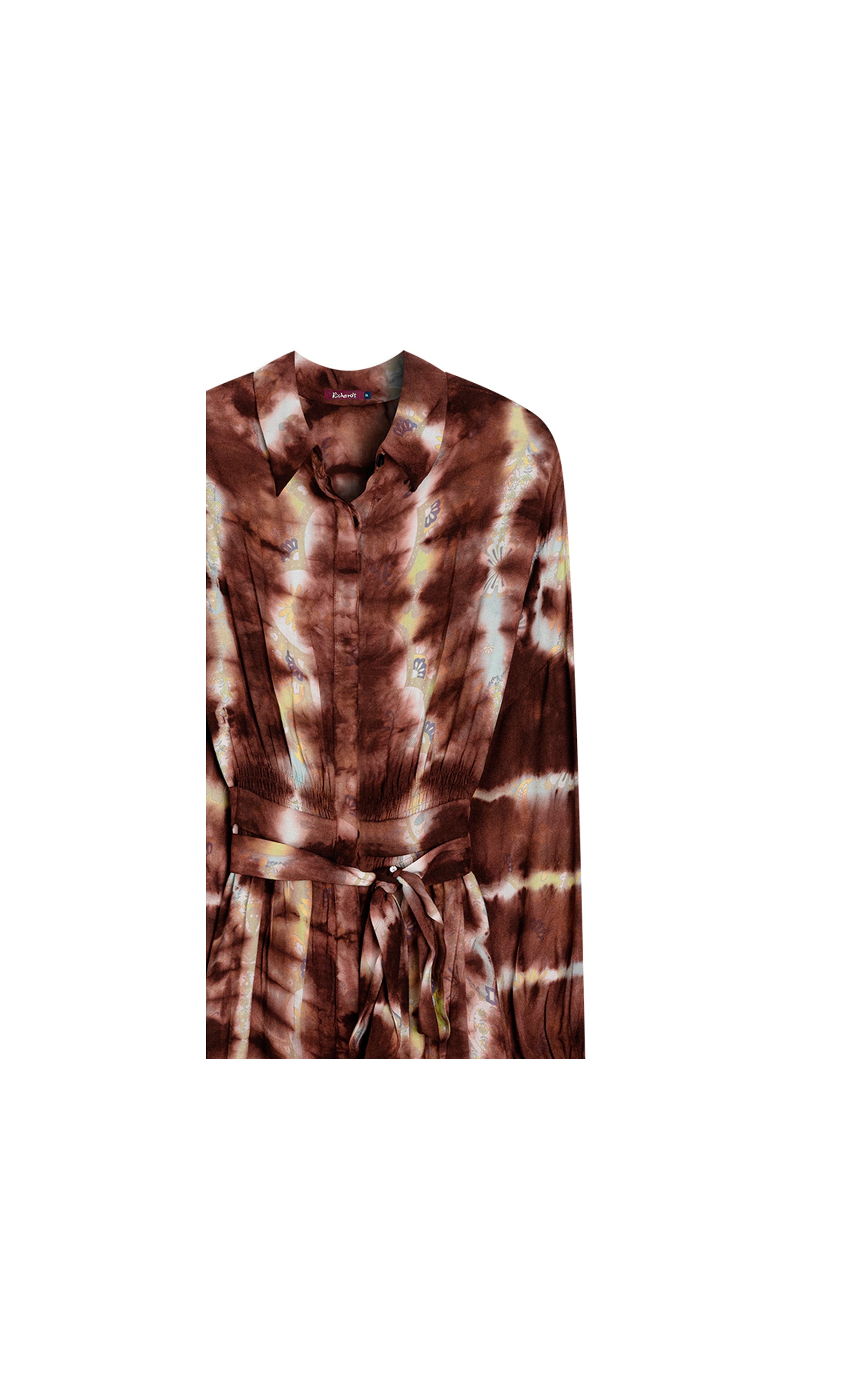  Vestido Kanna Tie Dye Style Marrom