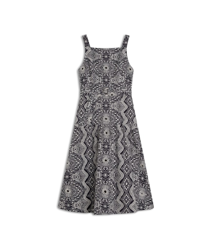 Vestido Khai Algodao Bordado Marinho
