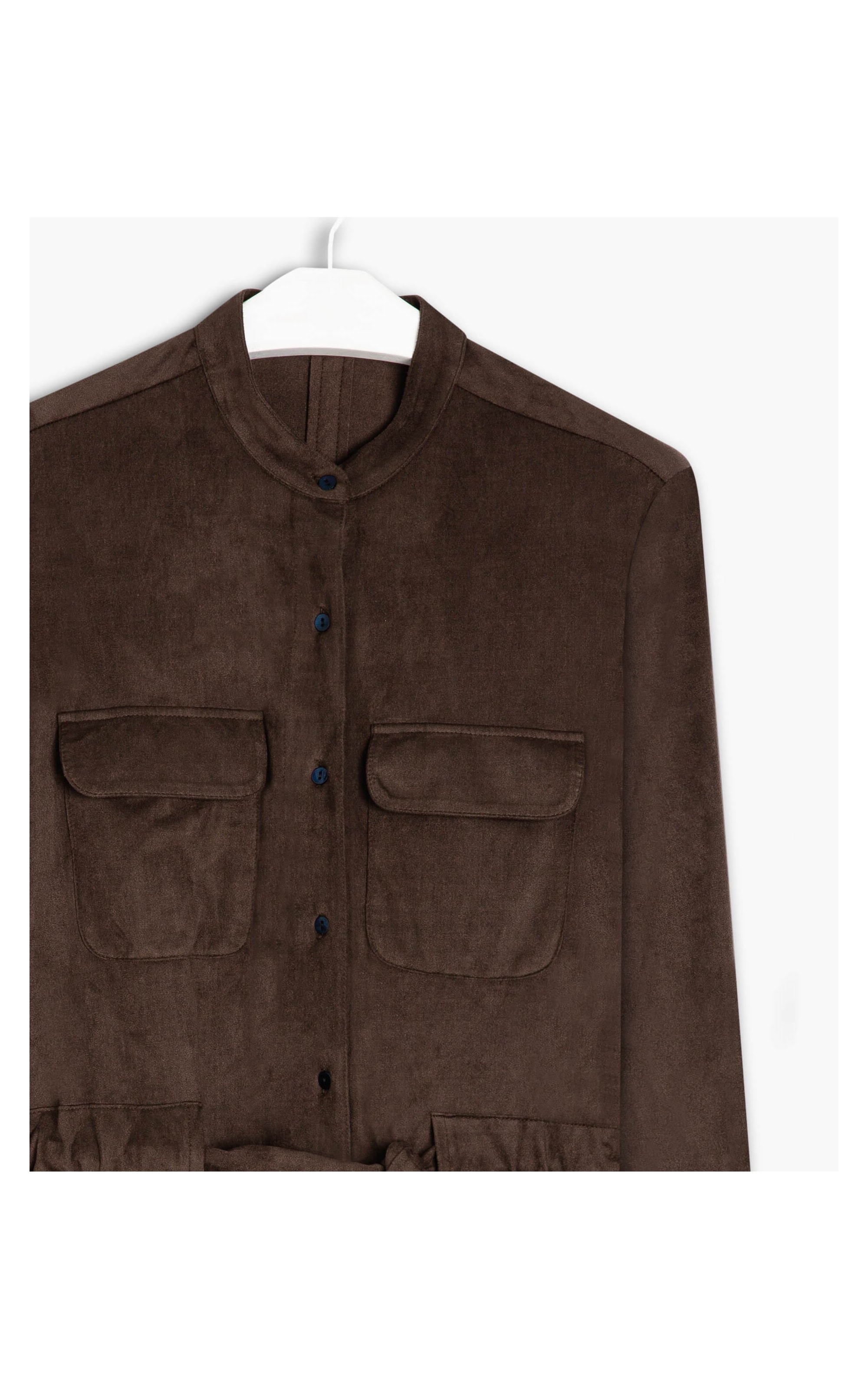 Vestido Kira Suede Tabaco