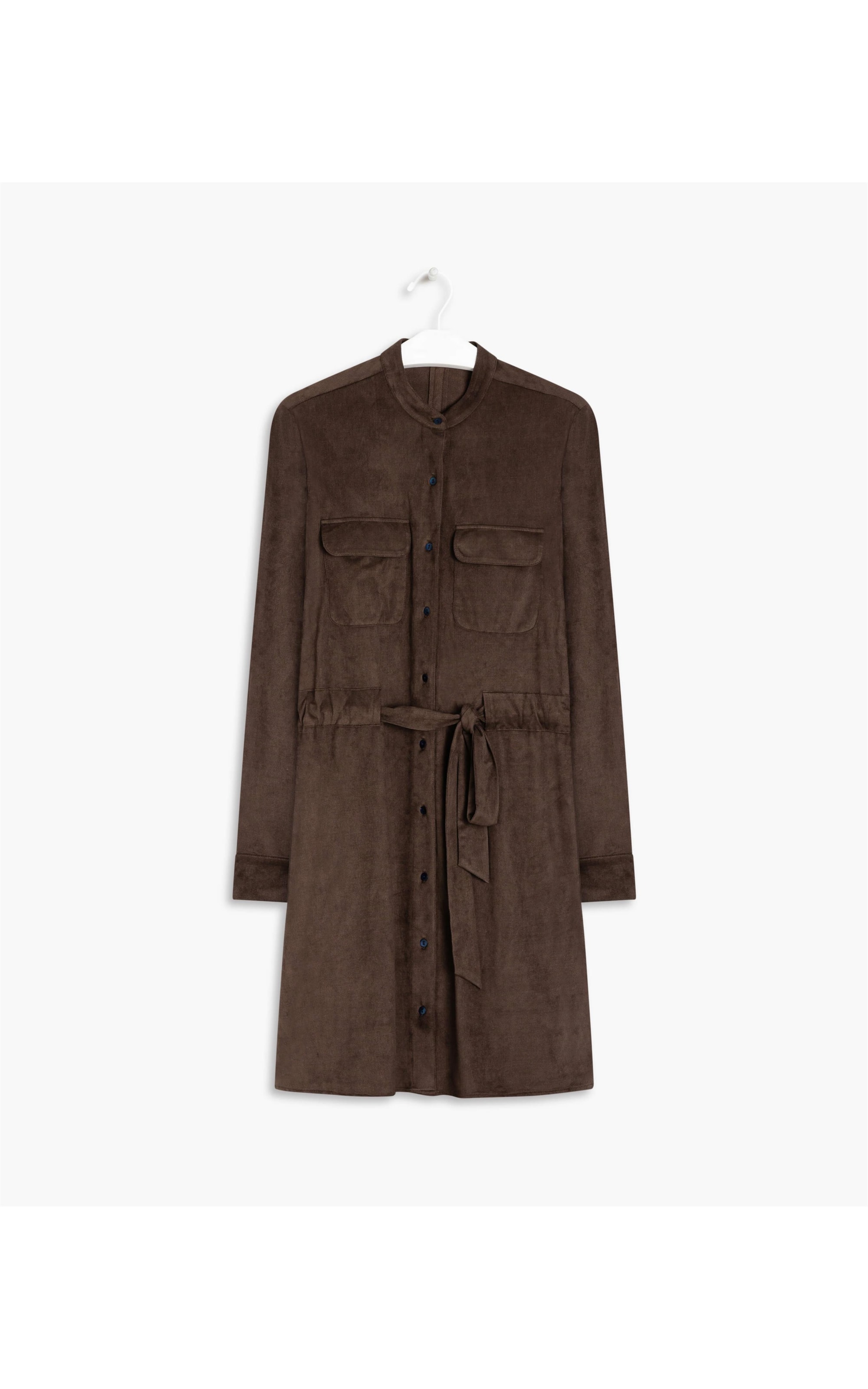 Vestido Kira Suede Tabaco