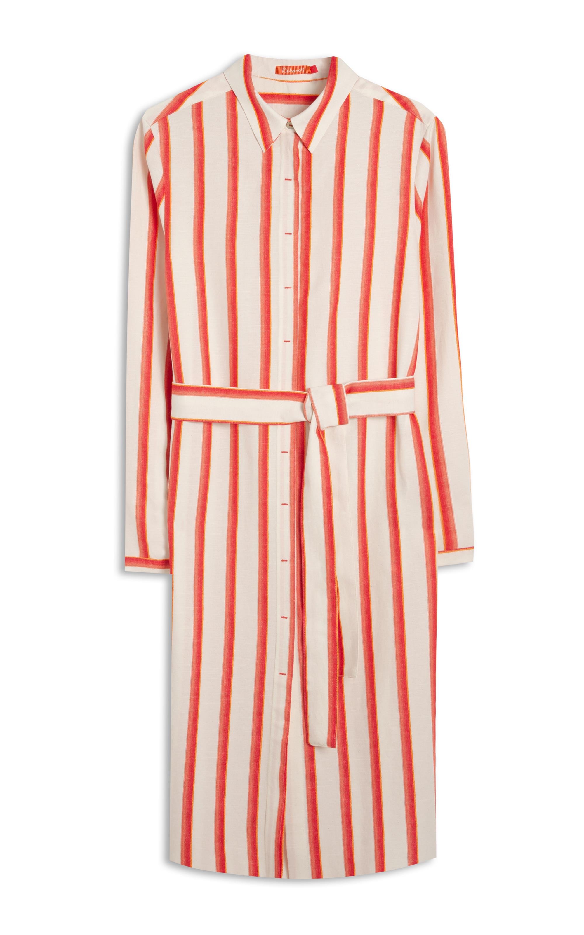 Vestido Laguna Algodao Est Seaweed Coral