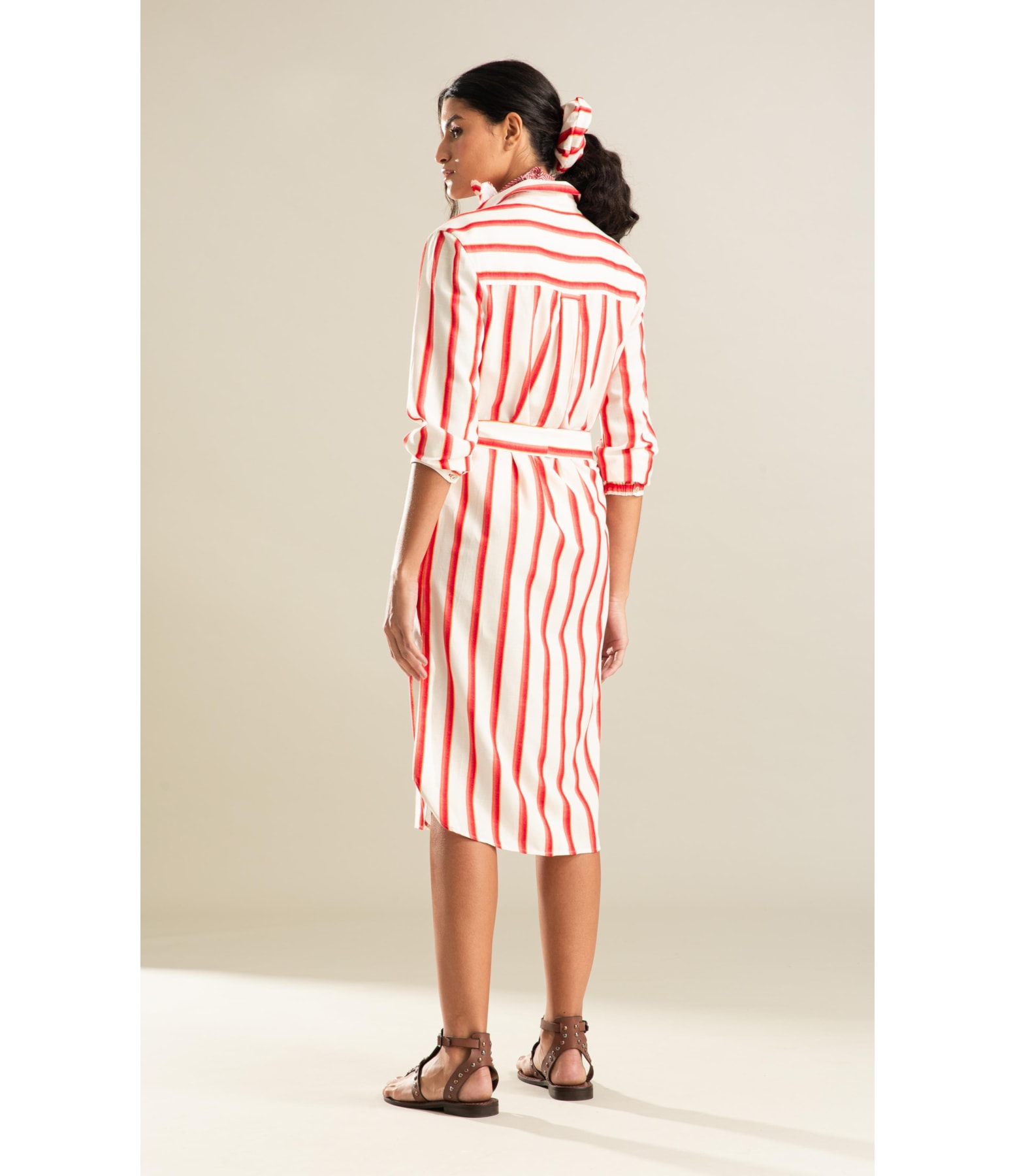 Vestido Laguna Algodao Est Seaweed Coral