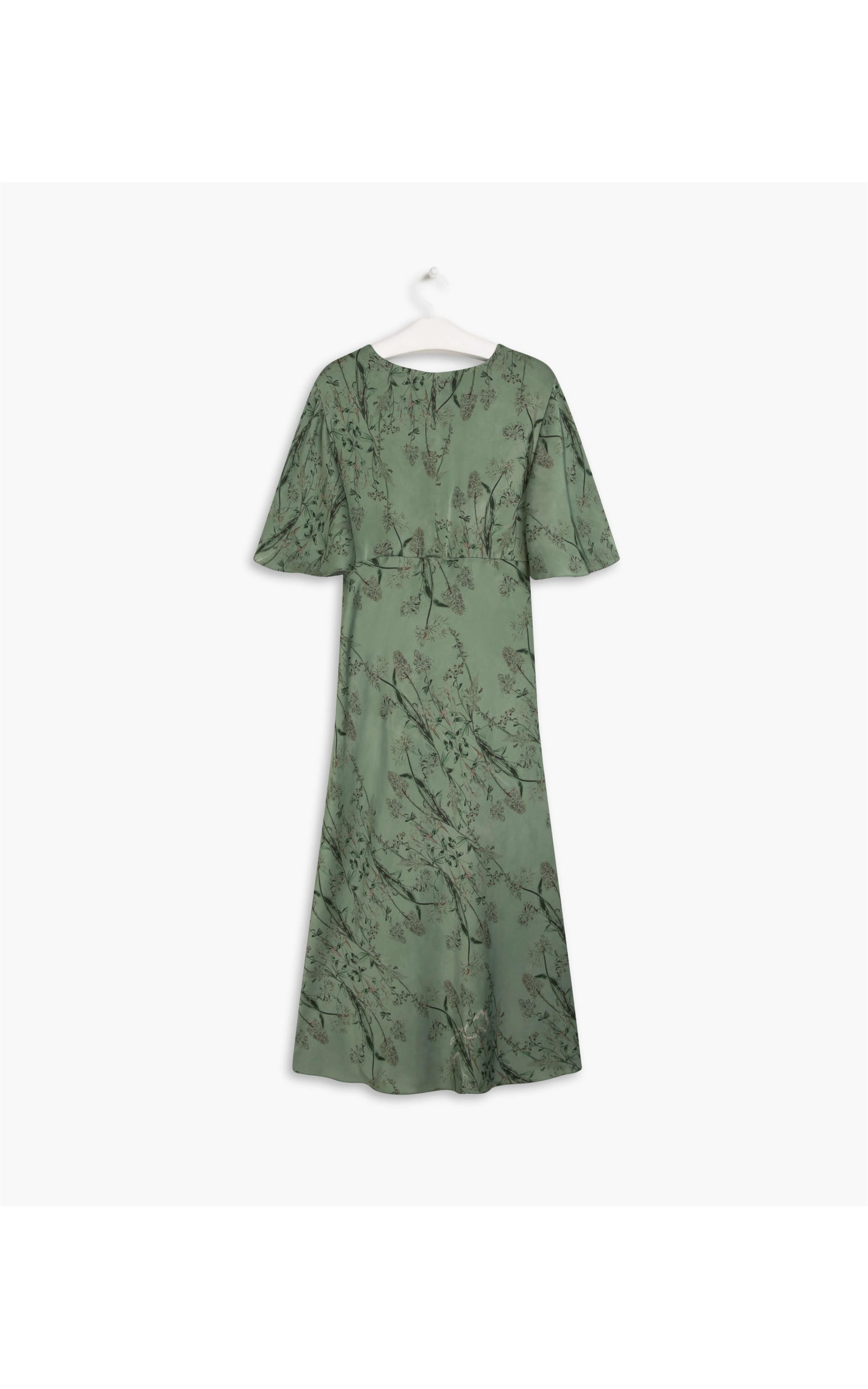 Vestido Lana Est. Tulum Verde Oliva