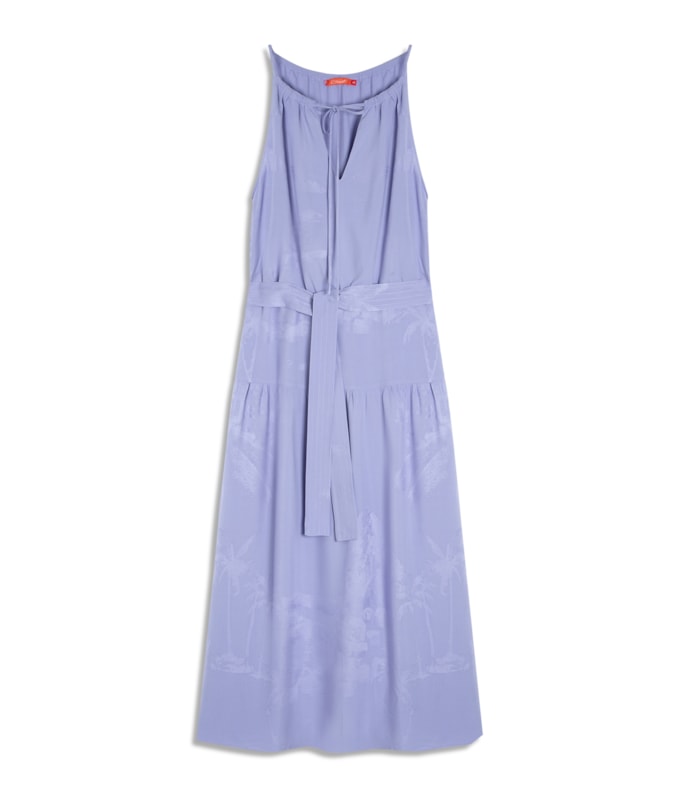 Vestido Laura Jacquard Carnival Azul Chofer