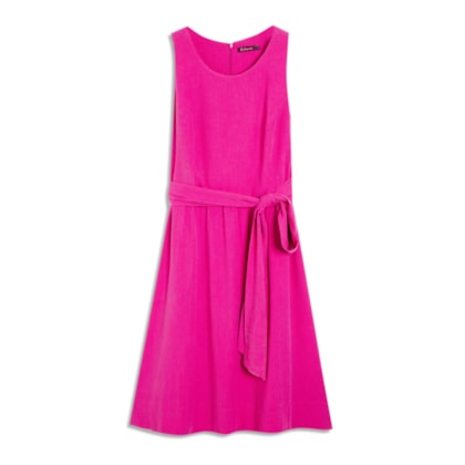 Vestido Lilian Liso Magenta