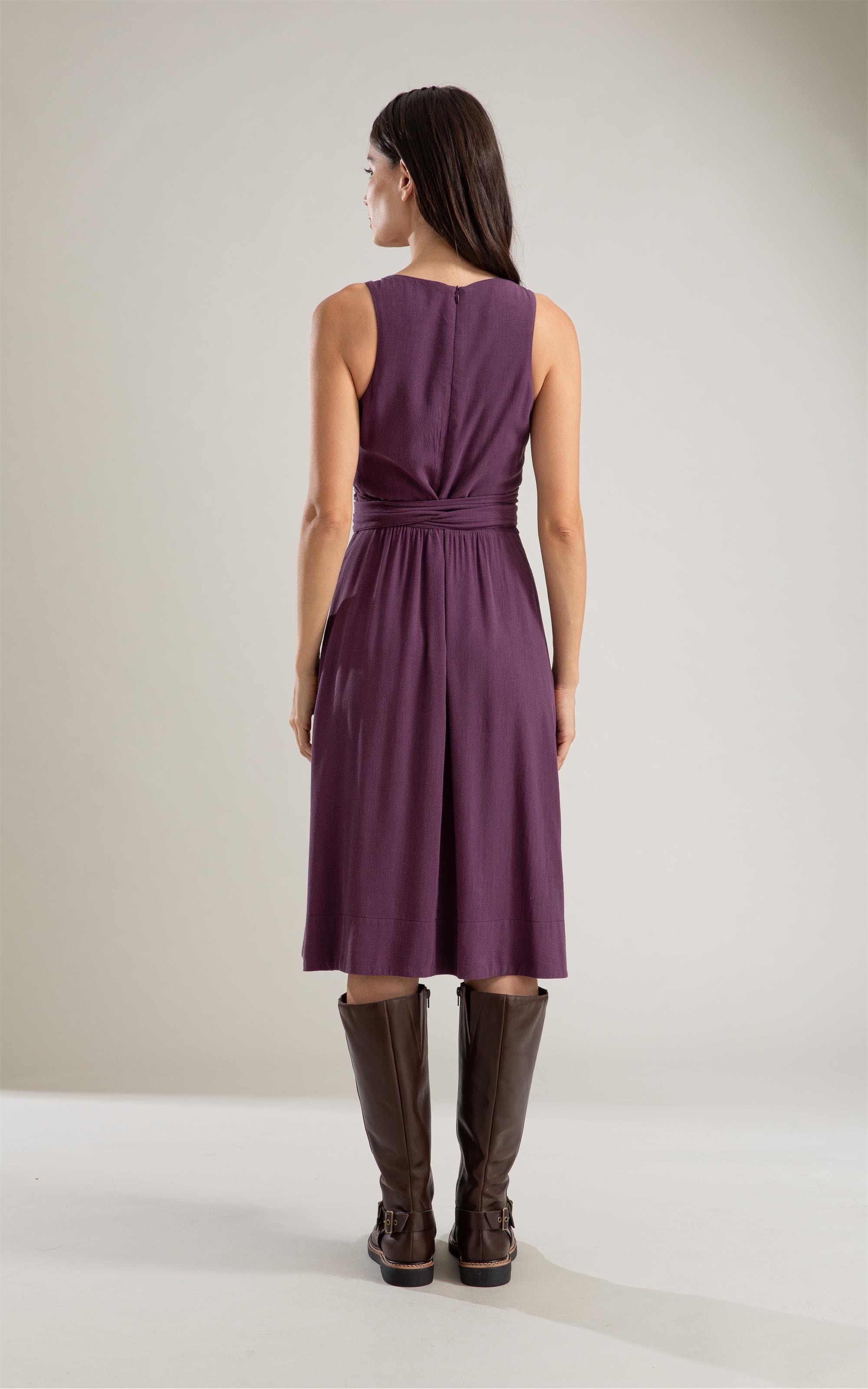 Vestido Lilian Liso  Violeta