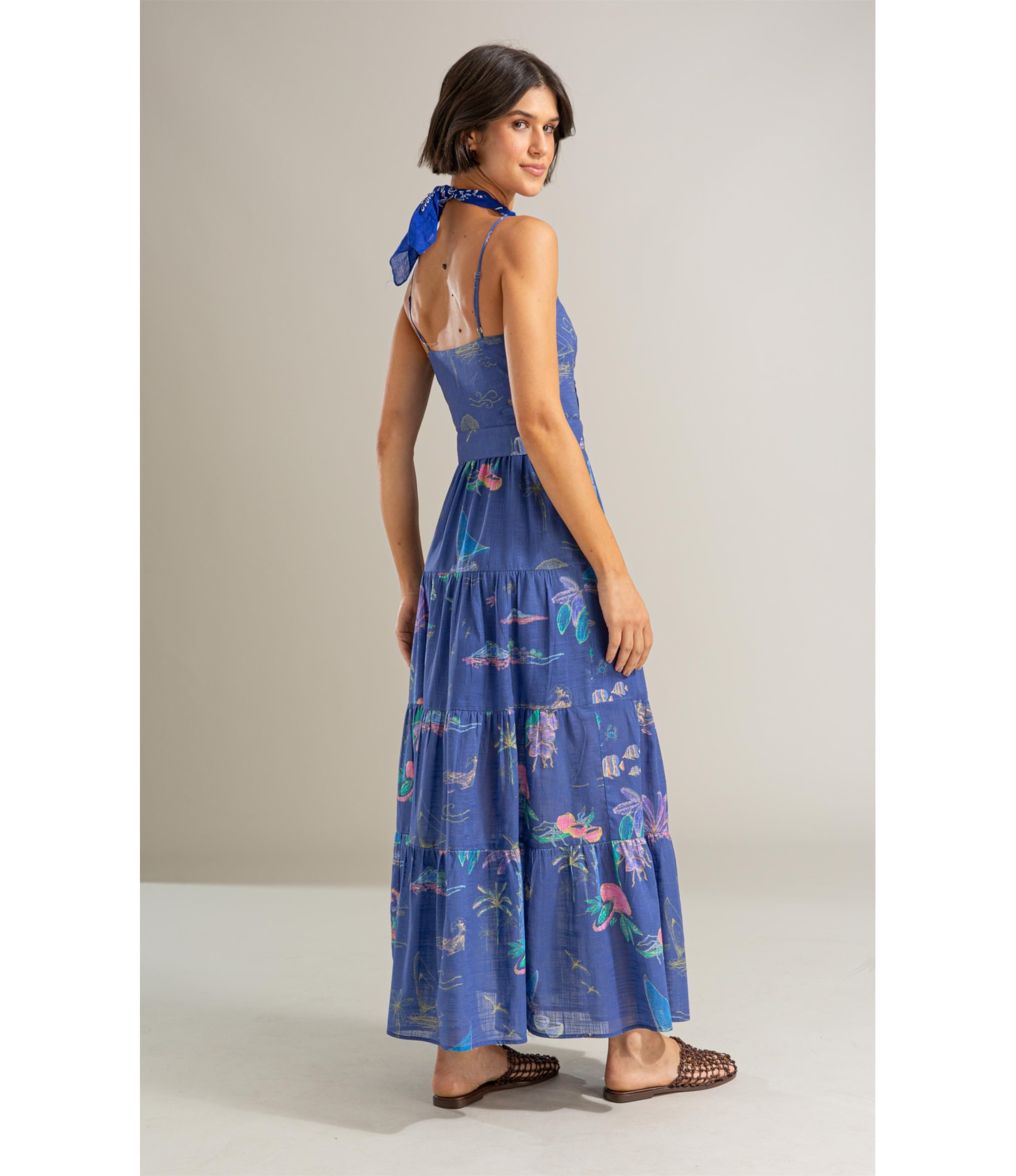 Vestido Lina Algodao Est Jangada Royal