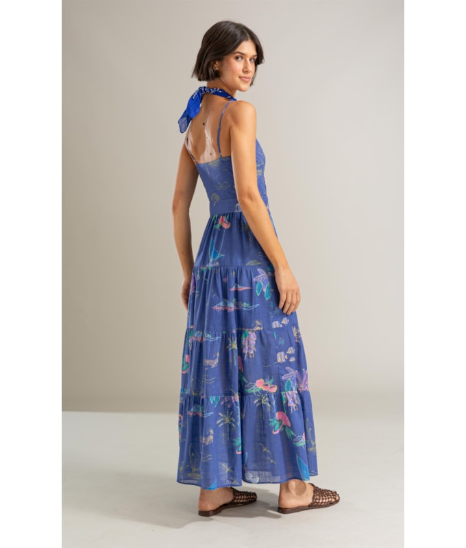 Vestido Lina Algodao Est Jangada Royal