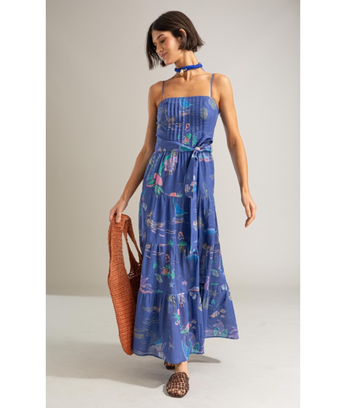 Vestido Lina Algodao Est Jangada Royal