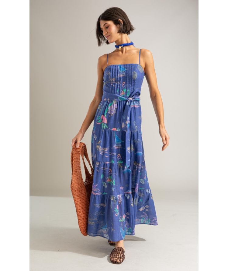 Vestido Lina Algodao Est Jangada Royal