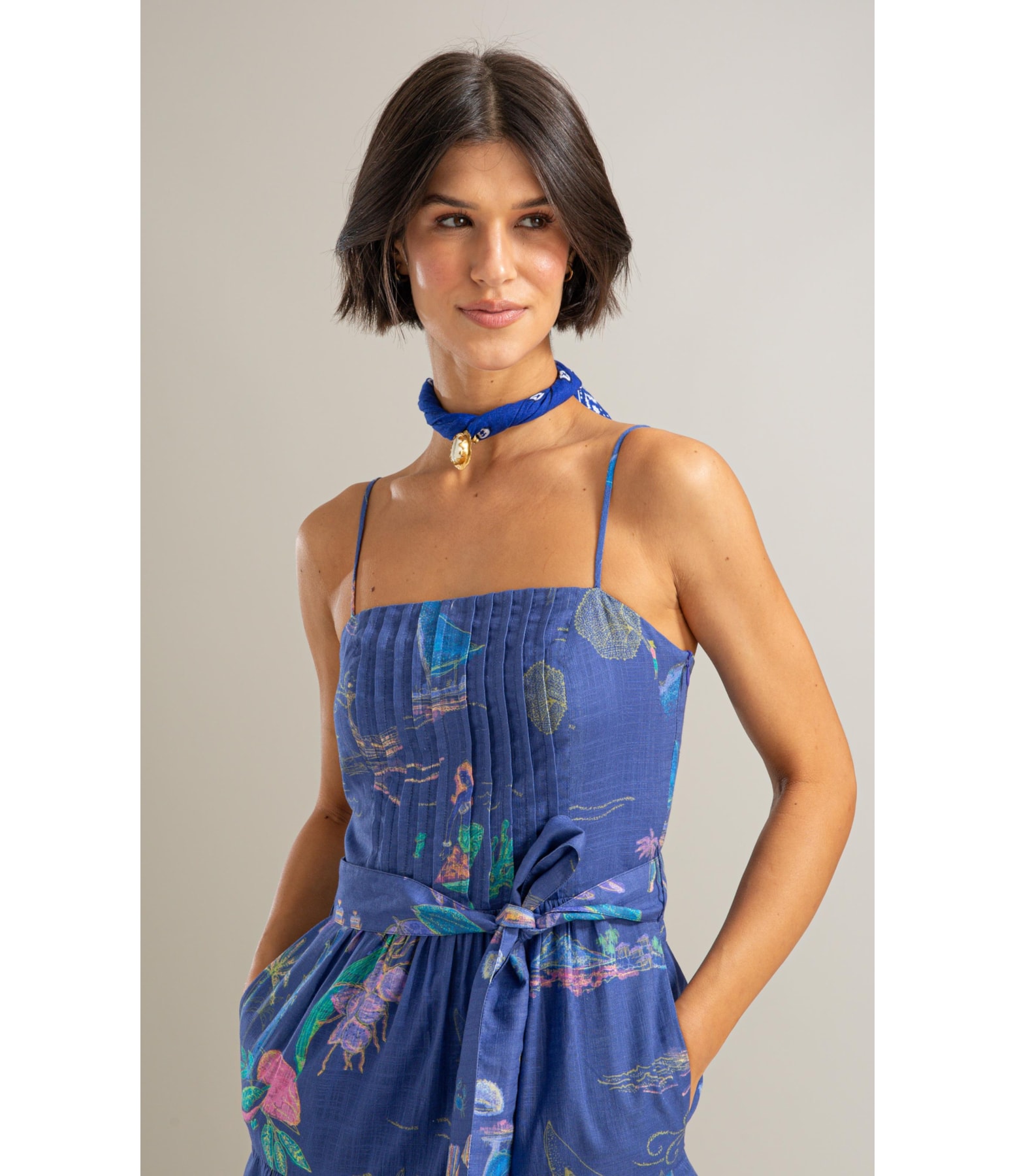 Vestido Lina Algodao Est Jangada Royal