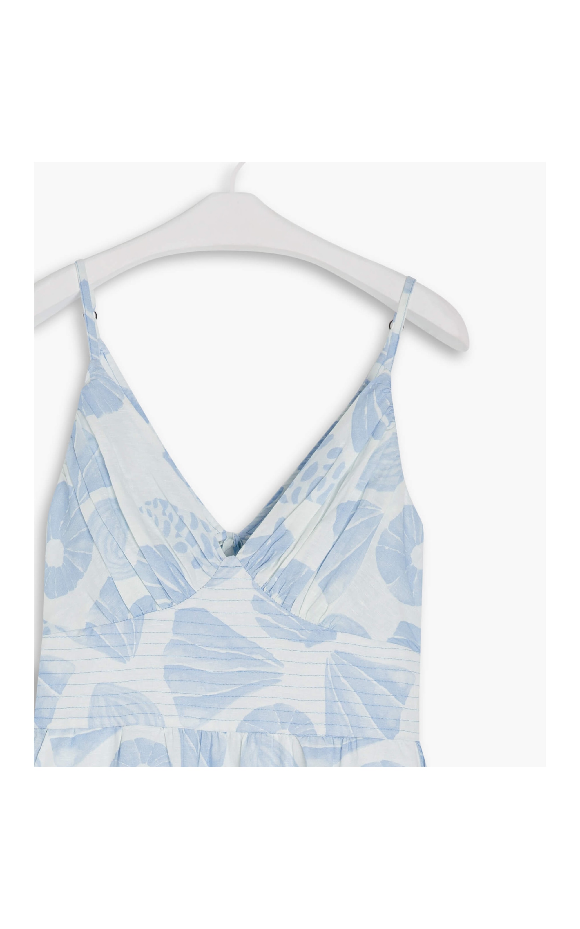 Vestido Linho  Alice  Est Conchas Azul Bic