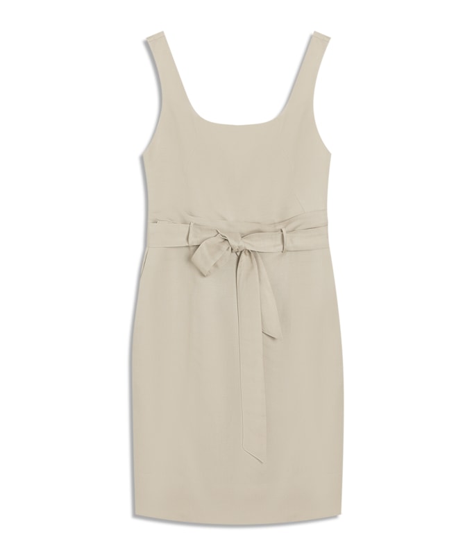 Vestido Linho  Atlas Bege