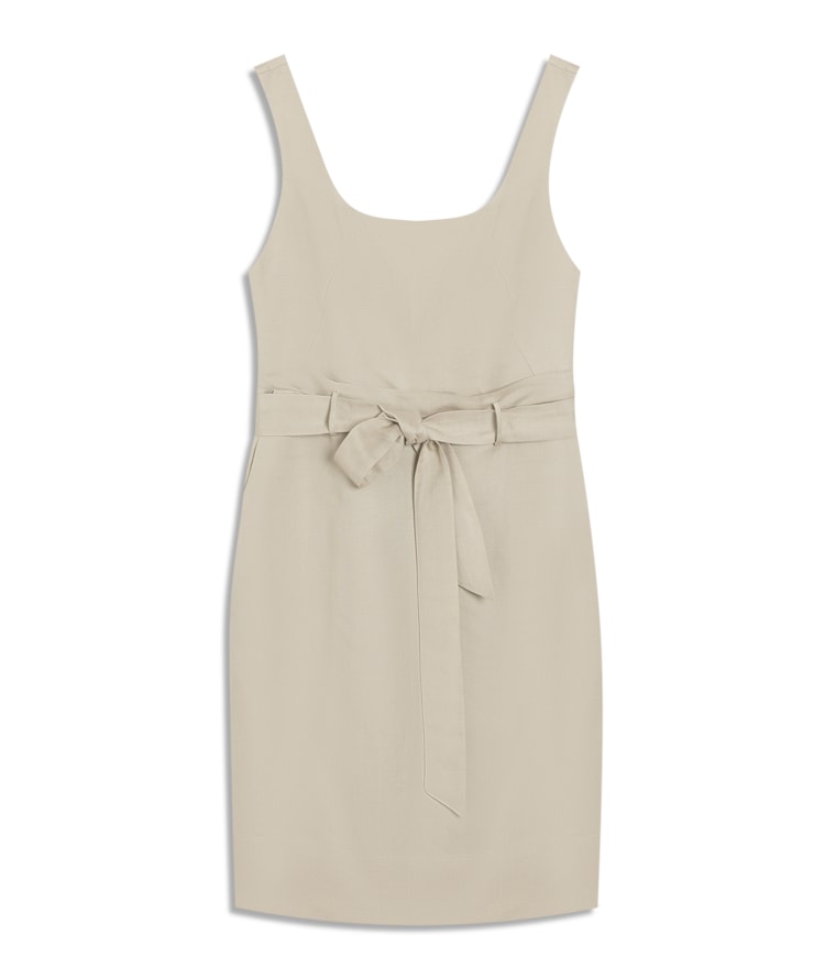 Vestido Linho  Atlas Bege