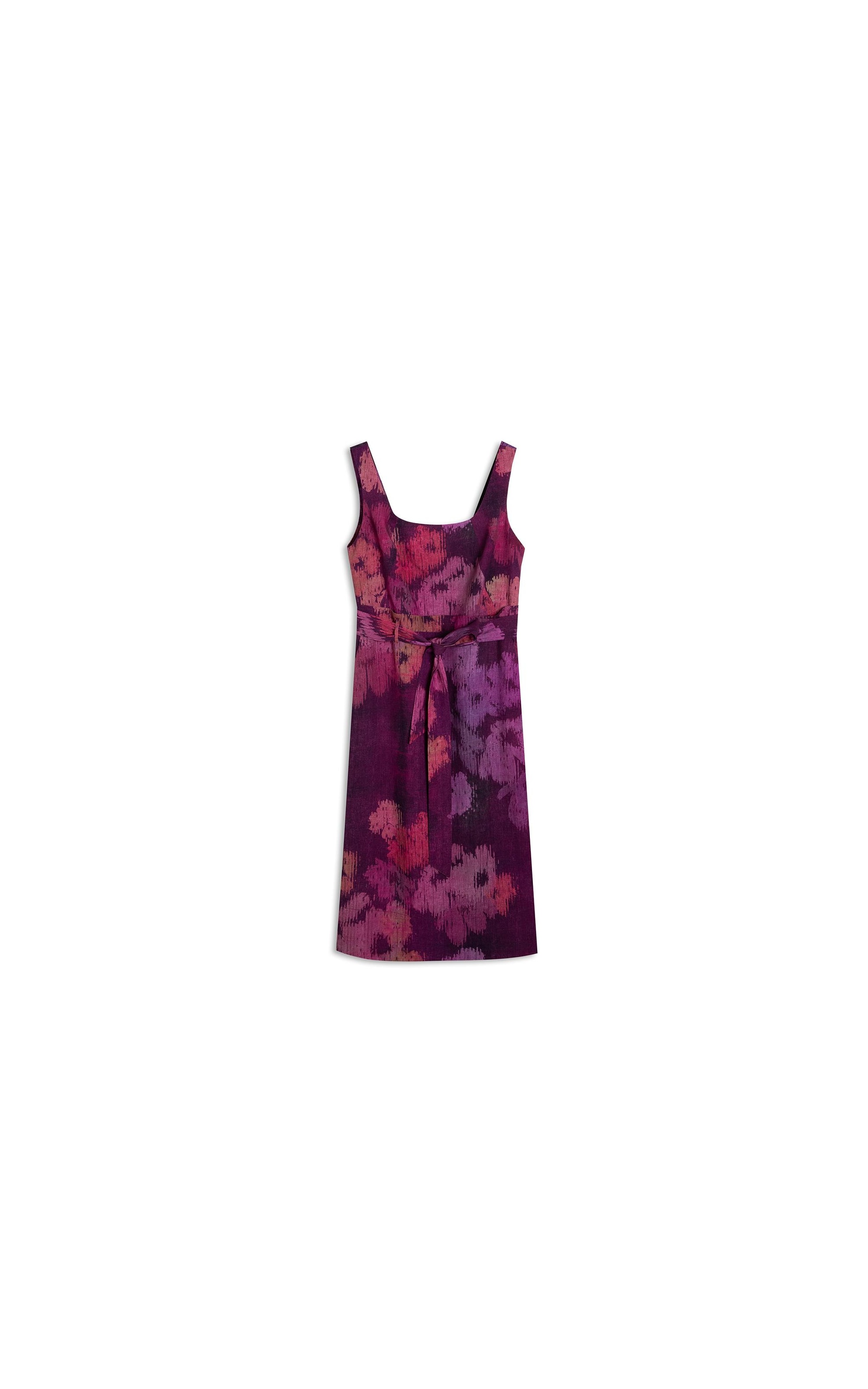 Vestido Linho  Atlas  Est Velvet Beringela