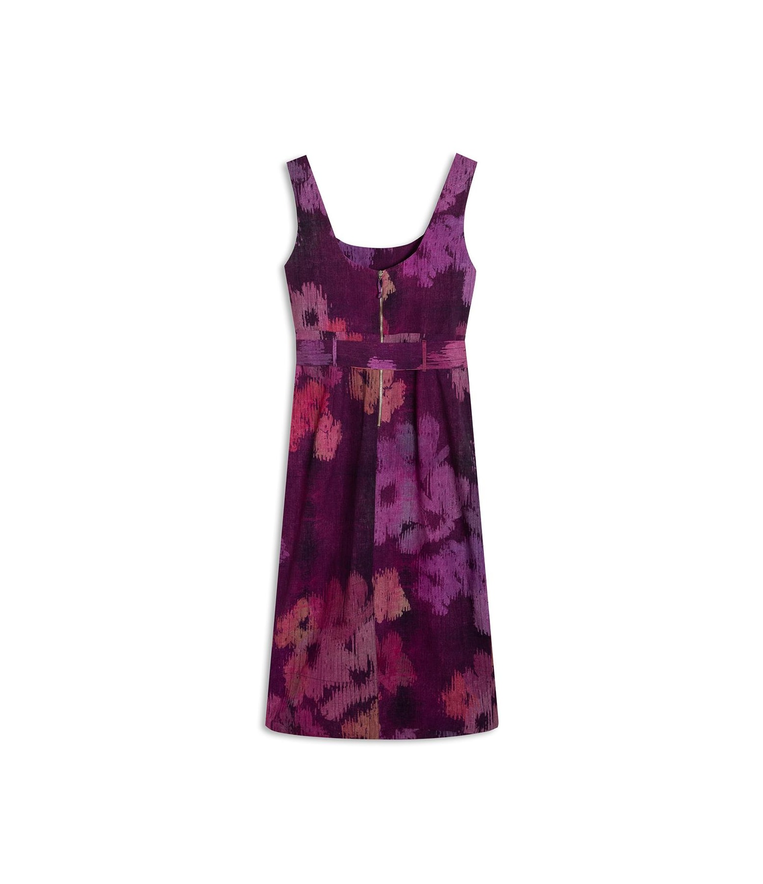 Vestido Linho  Atlas  Est Velvet Beringela