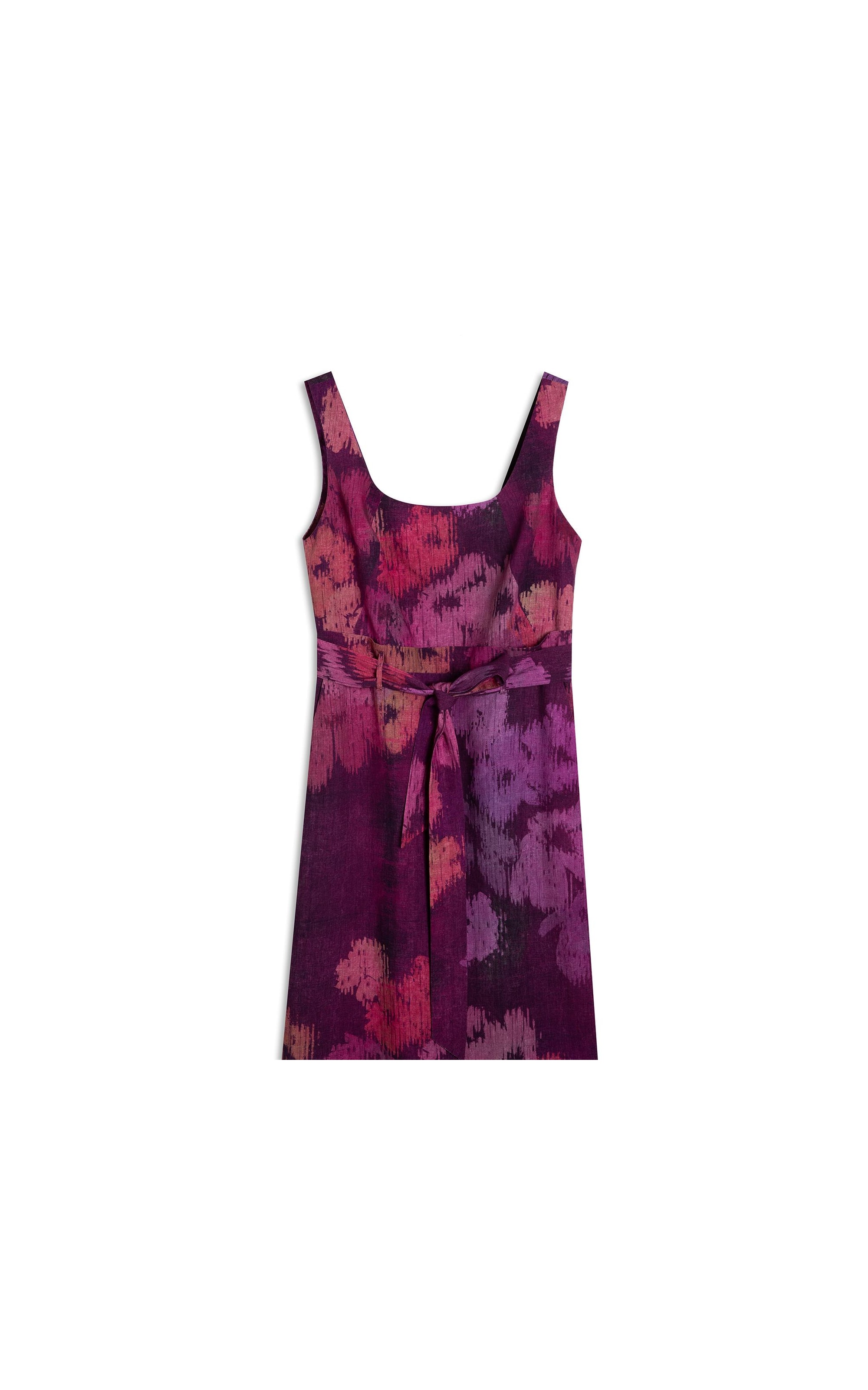 Vestido Linho  Atlas  Est Velvet Beringela