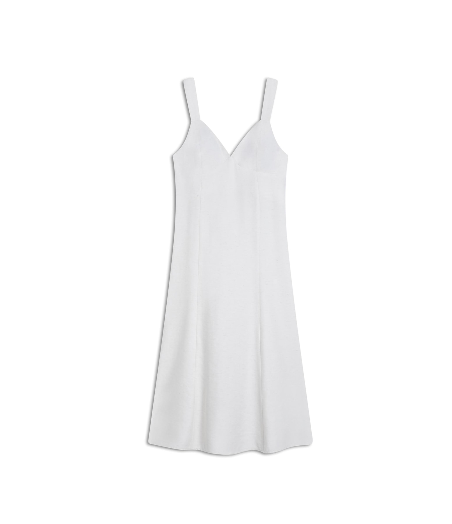 Vestido Linho  Balsas  Liso Off White