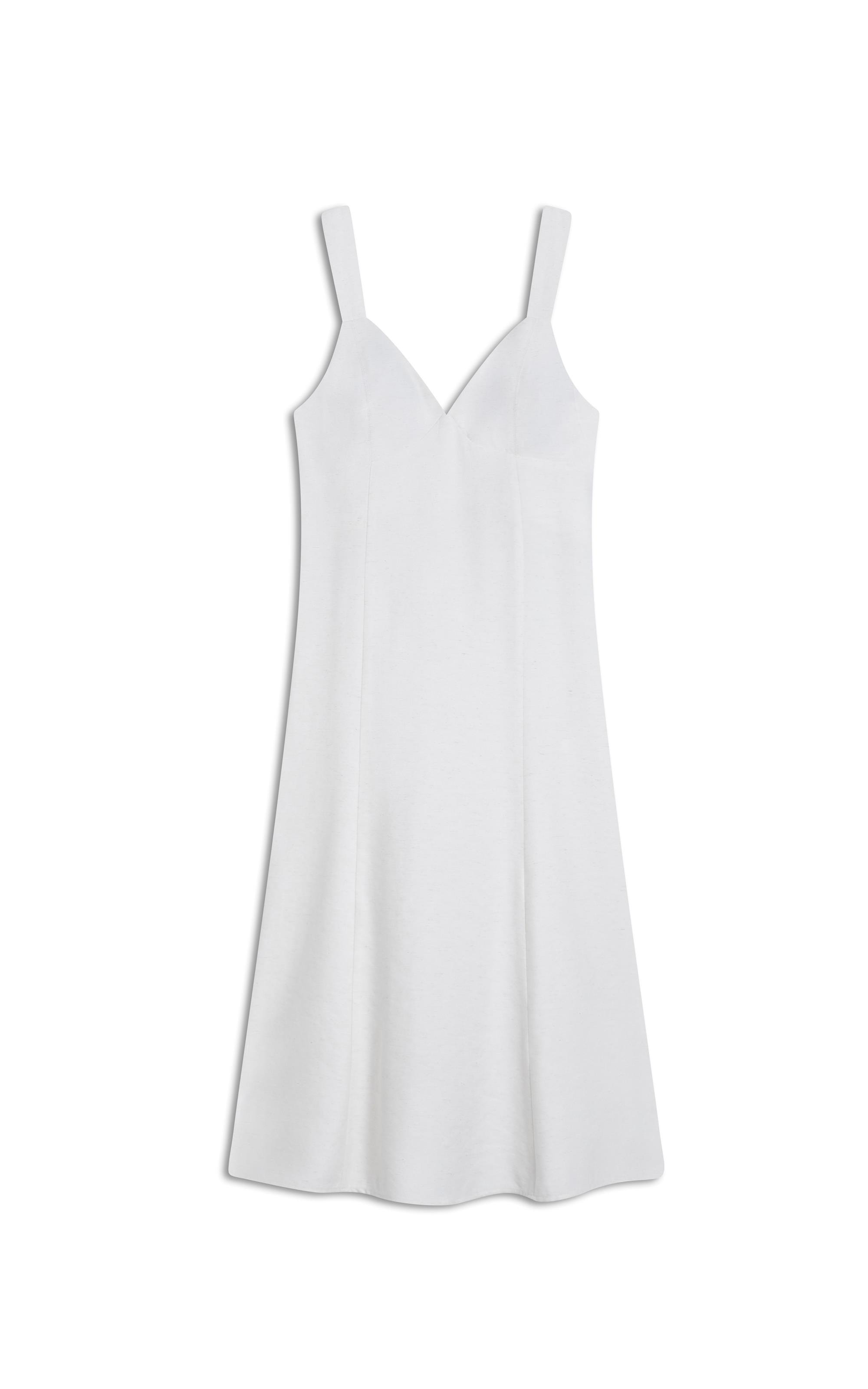 Vestido Linho  Balsas  Liso Off White