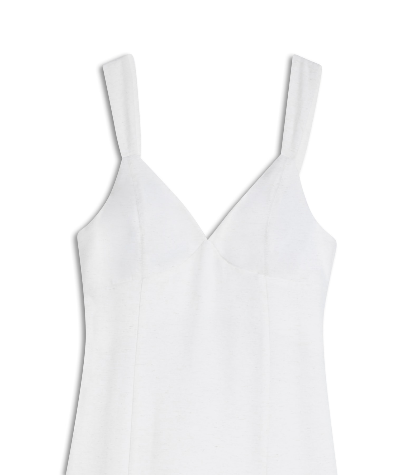 Vestido Linho  Balsas  Liso Off White