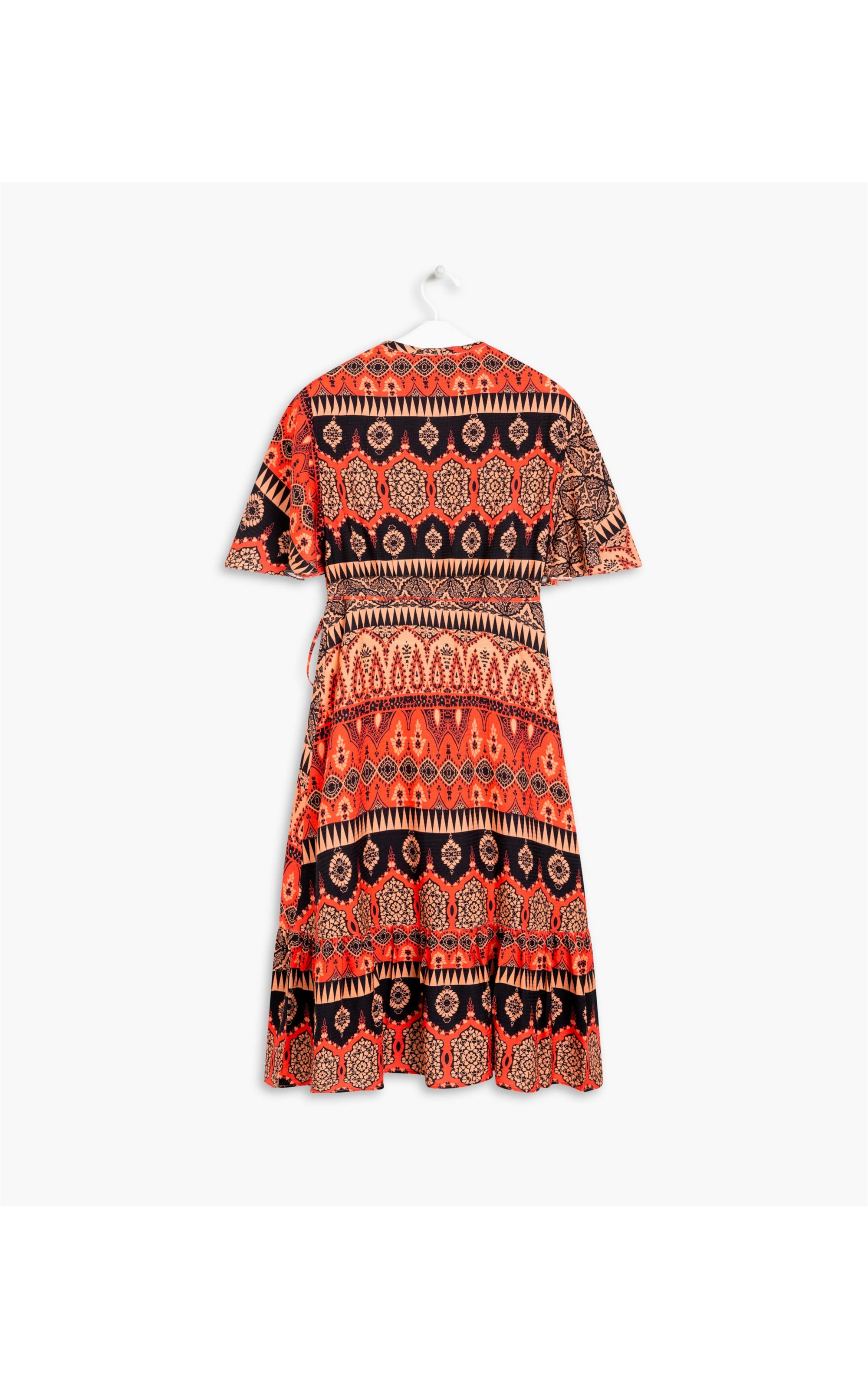 Vestido Linho  Banks Est Pena Vermelho