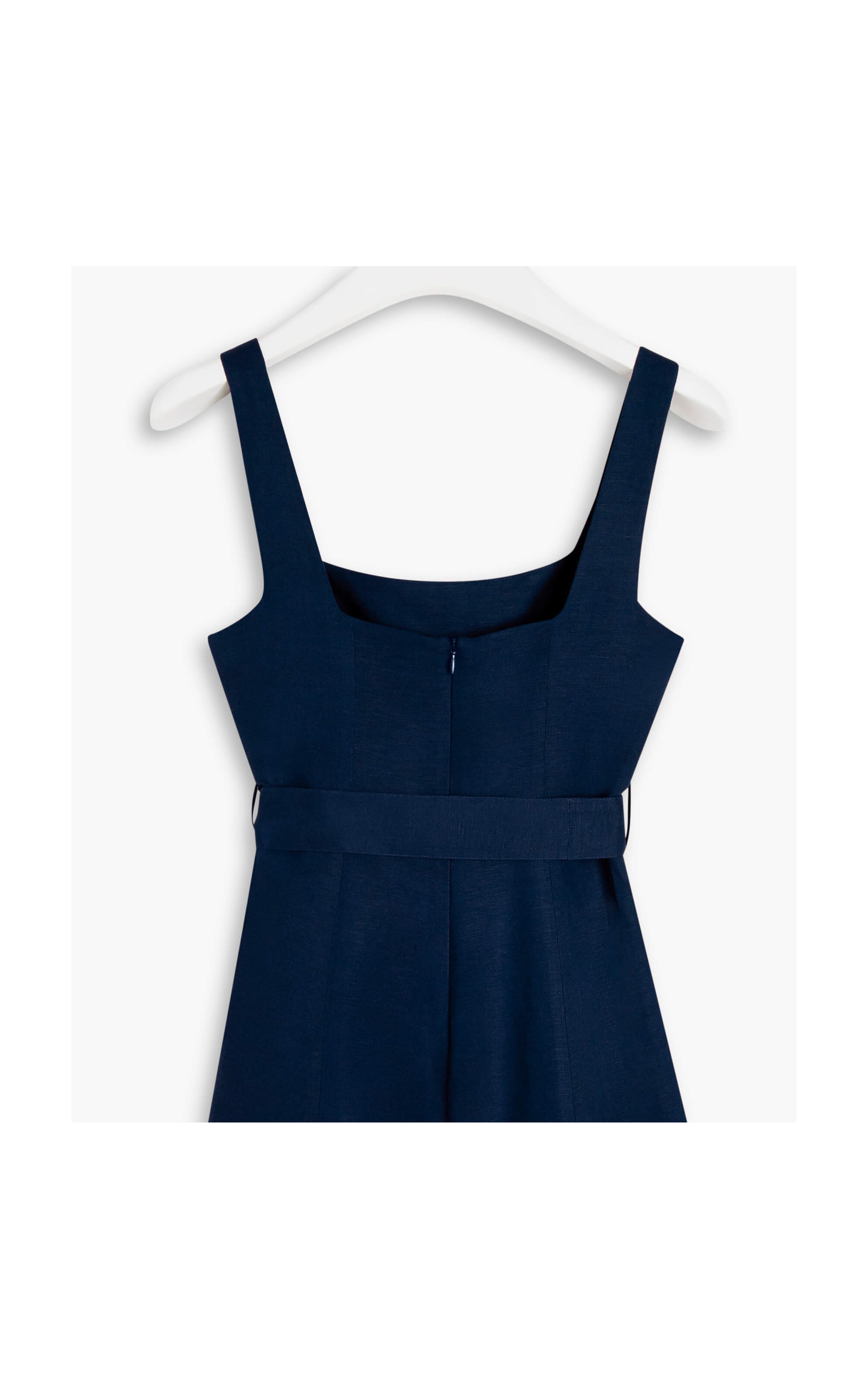 Vestido Linho  Bethânia  Liso Marinho