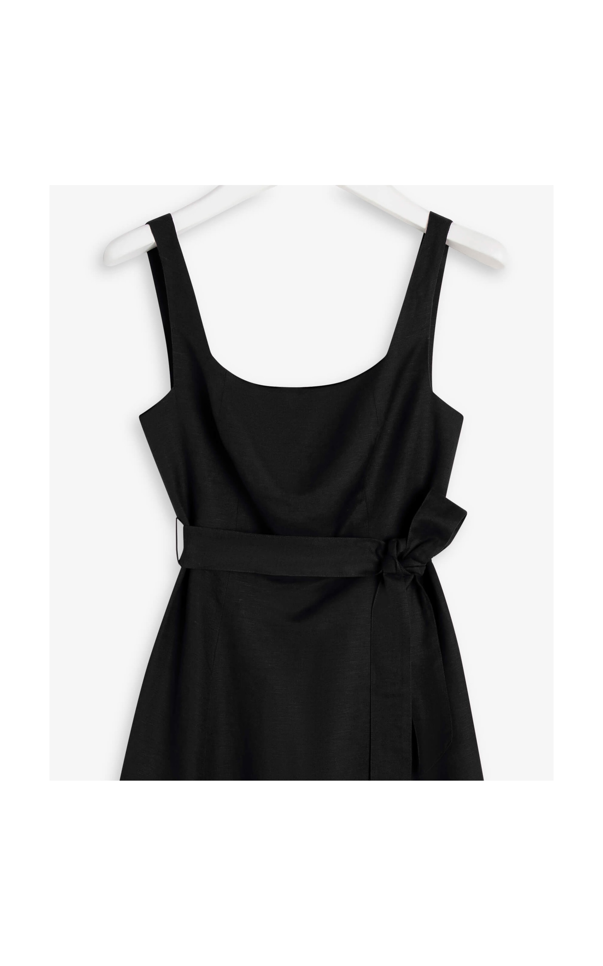 Vestido Linho  Bethânia  Liso Preto