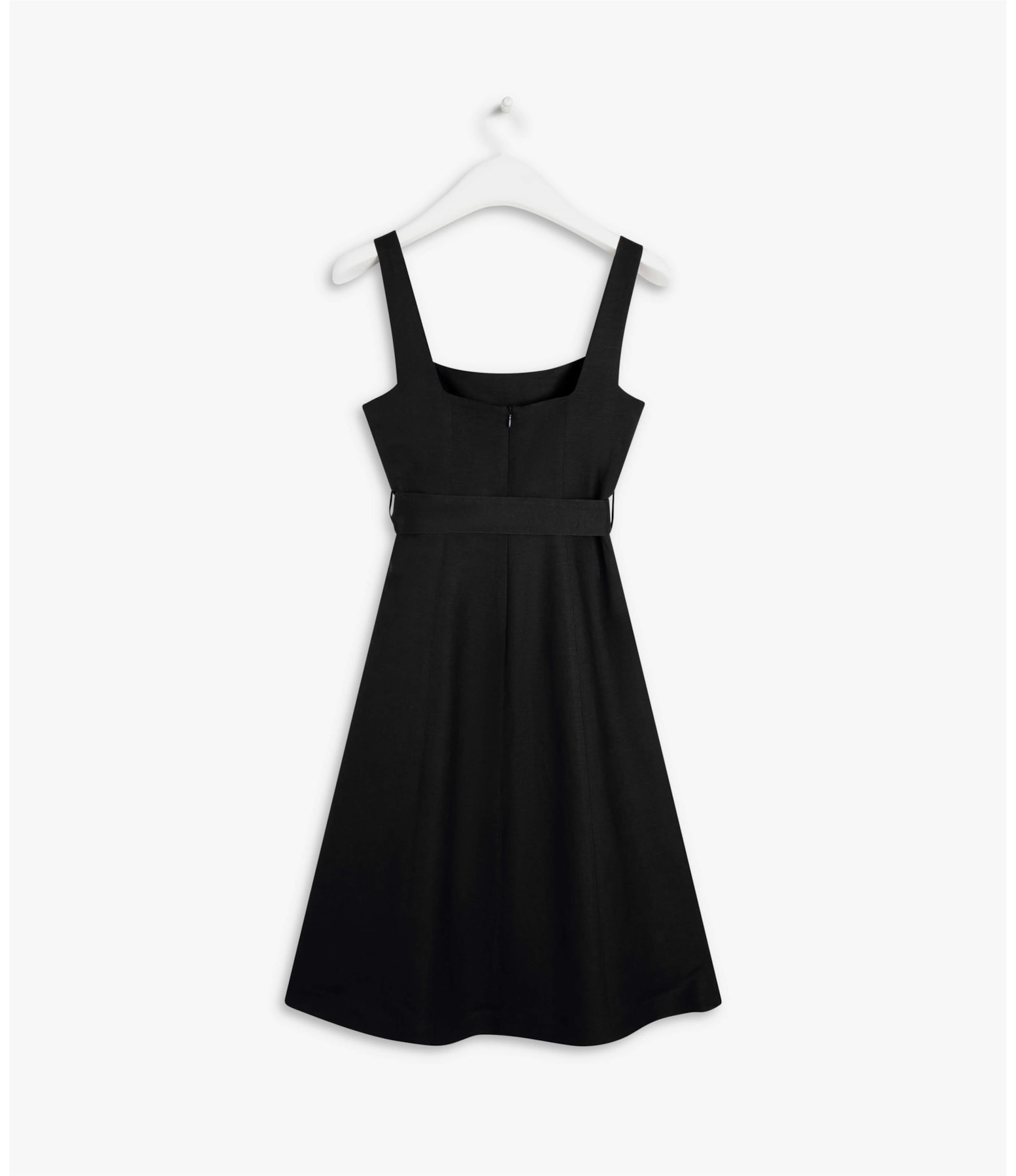 Vestido Linho  Bethânia  Liso Preto
