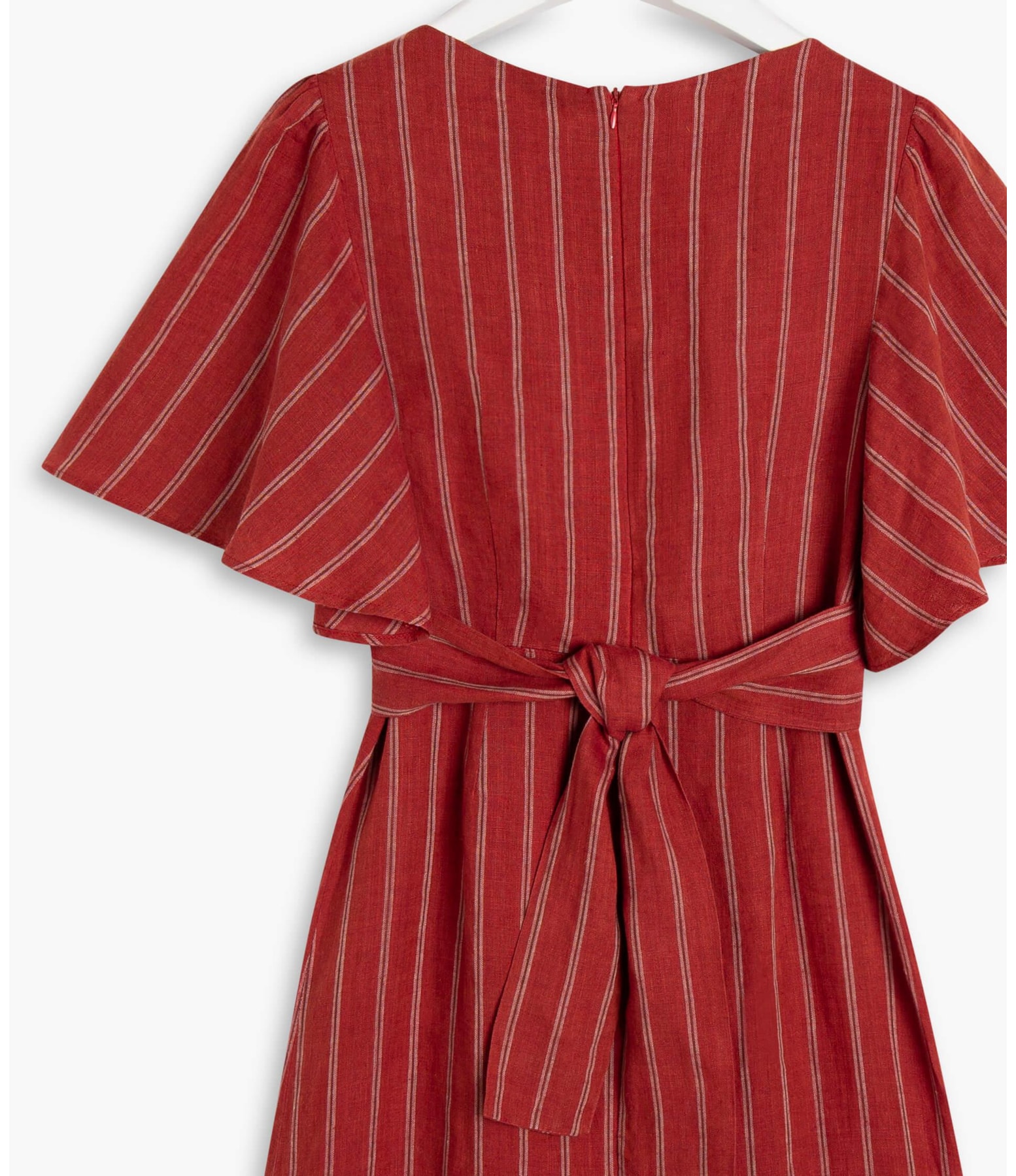 Vestido Linho  Brigite  Liso Vinho