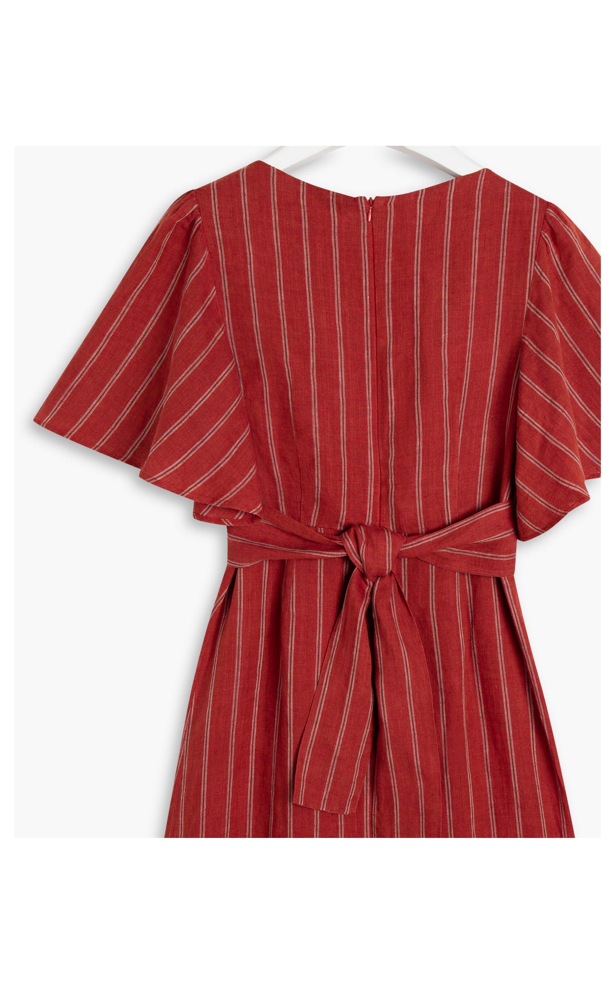 Vestido Linho  Brigite  Liso Vinho