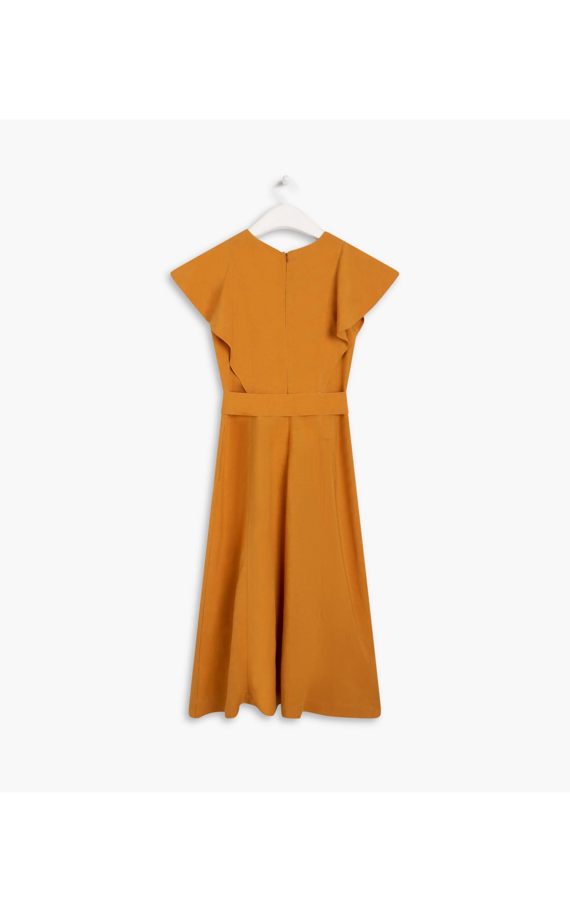 Vestido Linho  Carmini Mostarda
