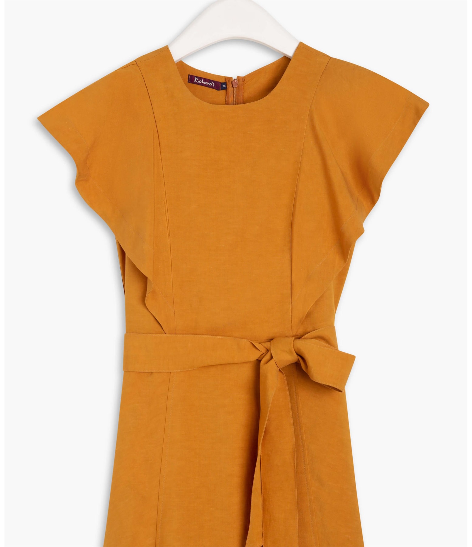 Vestido Linho  Carmini Mostarda
