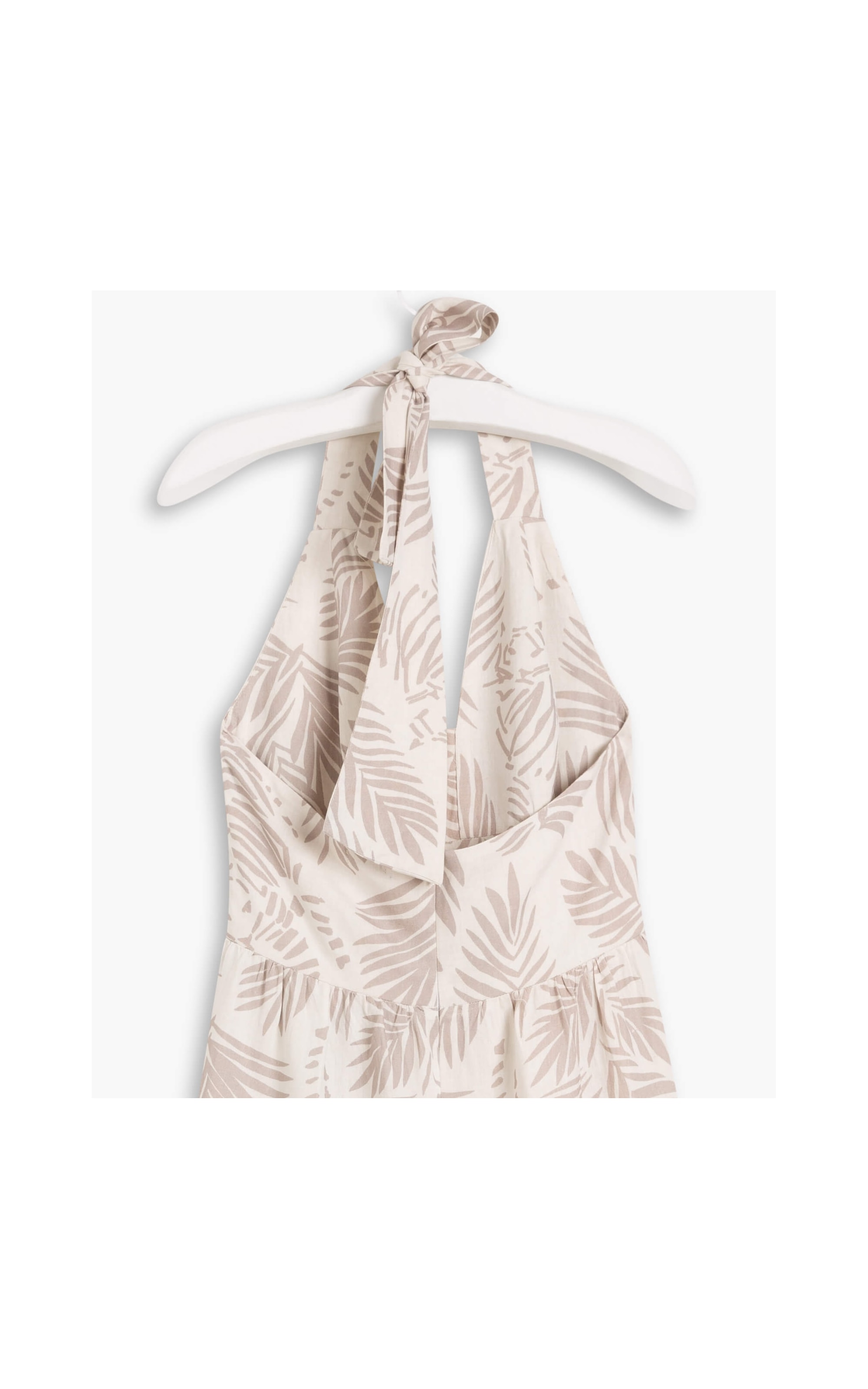 Vestido Linho  Cleo  Est Folhas Tigre Sandy