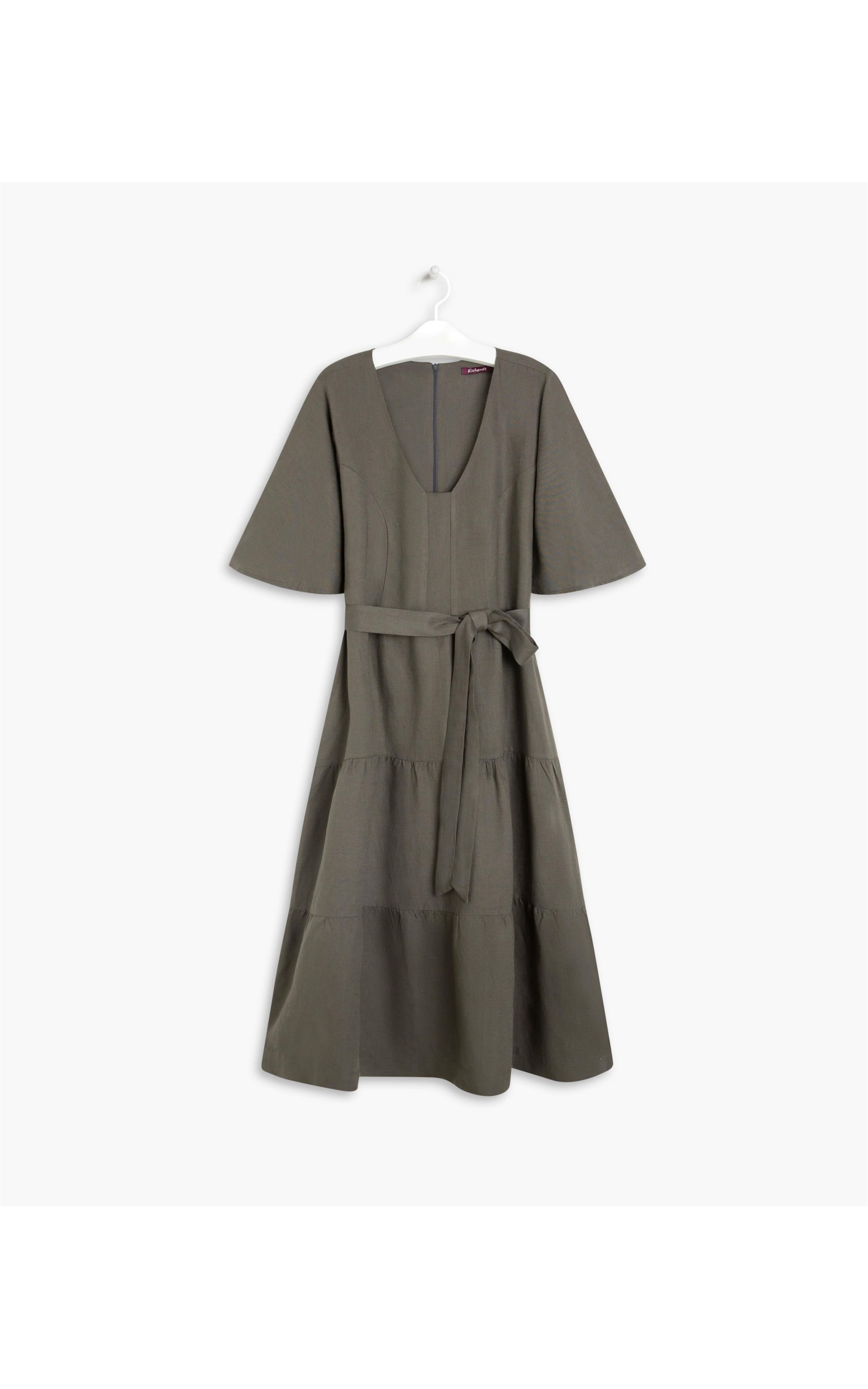 Vestido Linho  Dharma  Liso Grafite