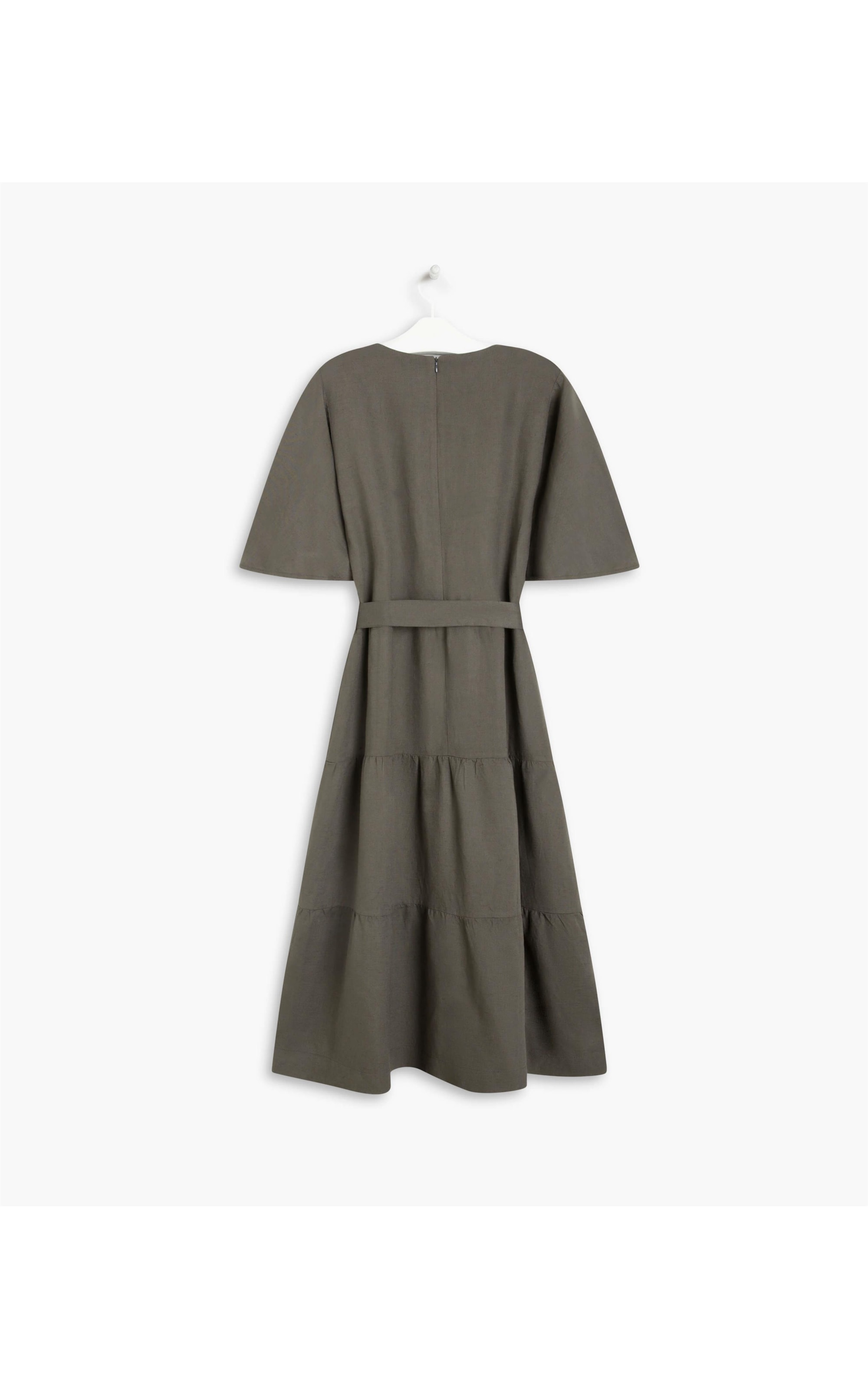 Vestido Linho  Dharma  Liso Grafite