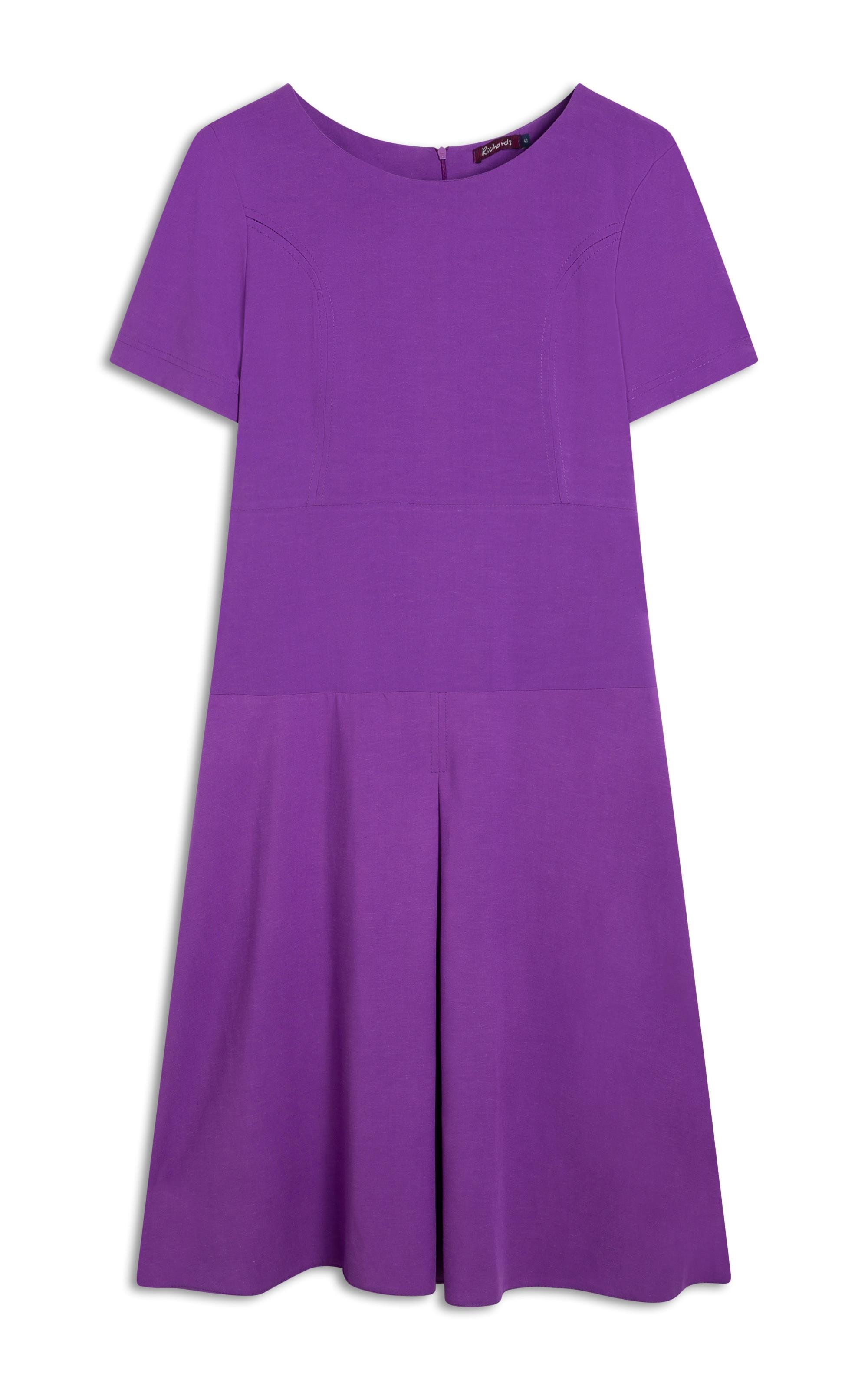 Vestido Linho  Ina  Liso Lilas